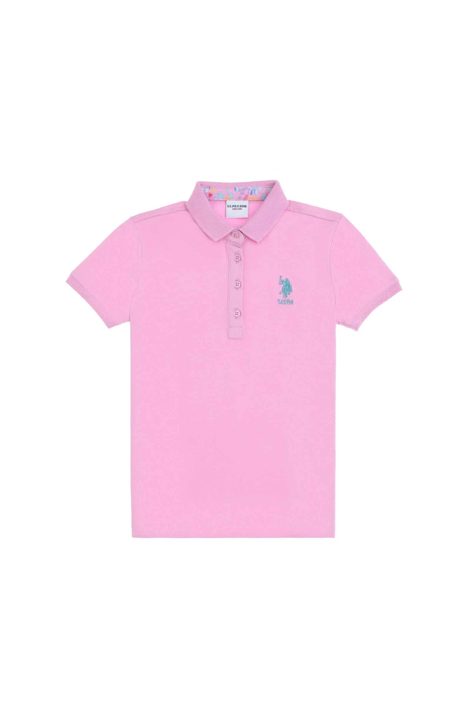 U.S. Polo Assn. Pink Girls Pink Polo Shirt SKU: G084SZ0110 2088490_VR211 Image 01