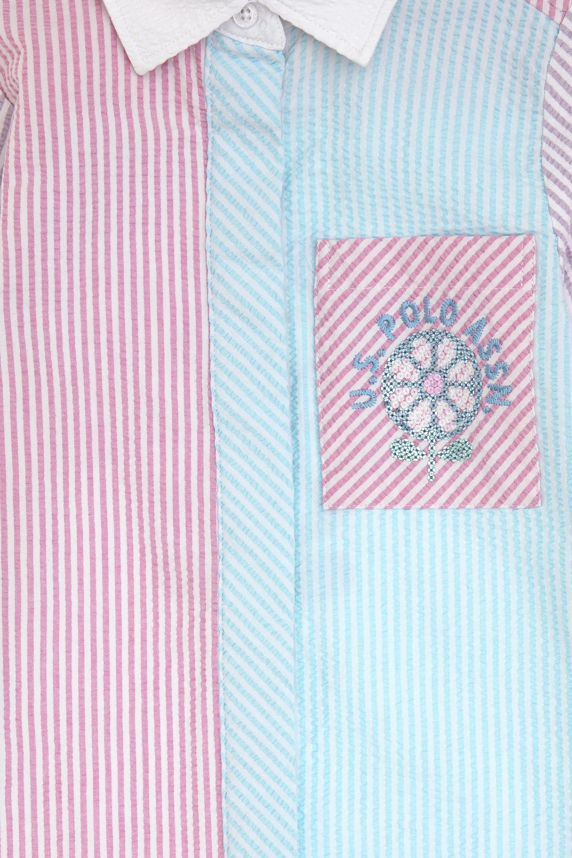 U.S. Polo Assn. Multicolor Girls Multicolor Woven Dress SKU: G084SZ0320 2116601_VR034 Image 05