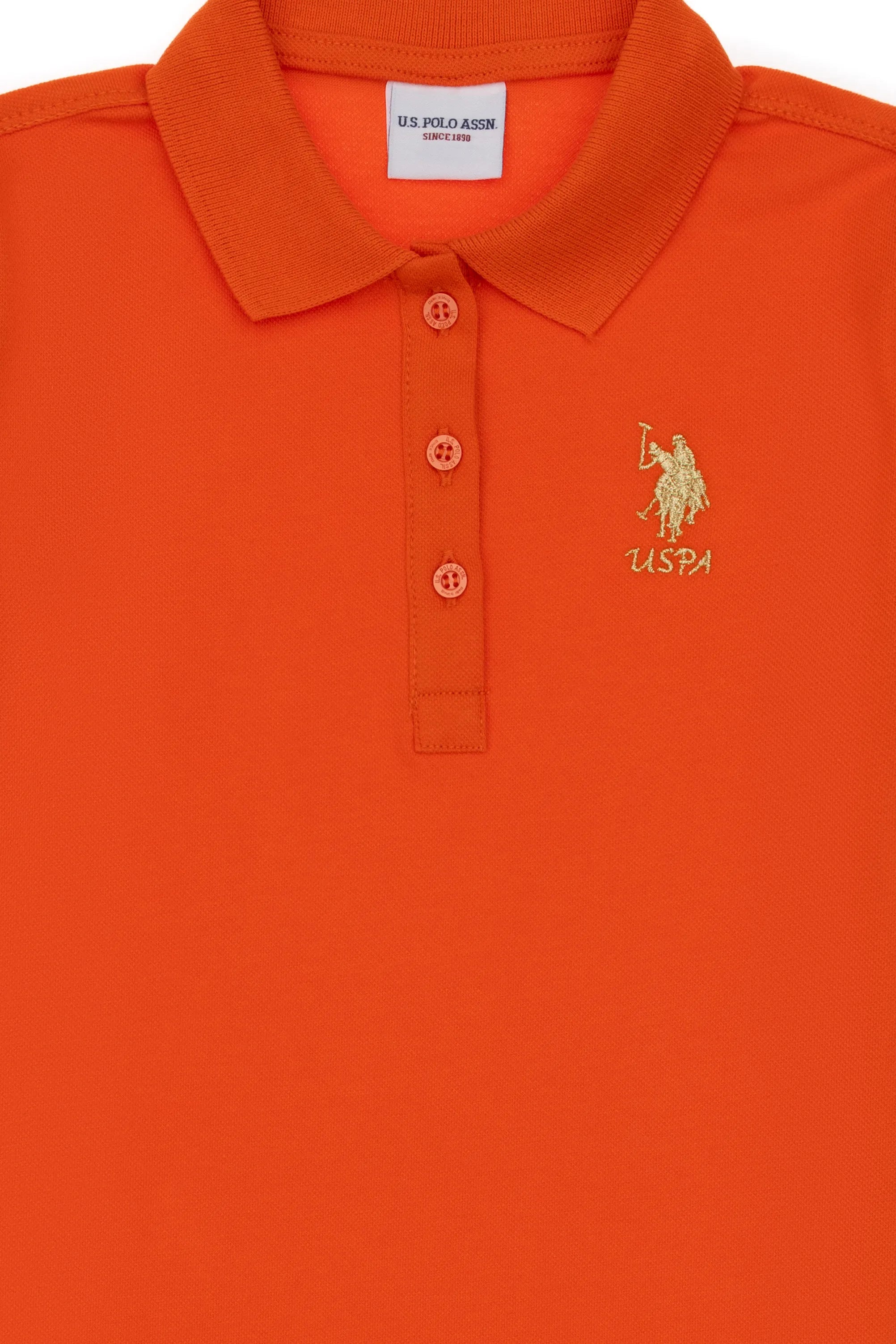 U.S. Polo Assn. Orange Girls Orange Knitting Dress SKU: G084SZ0750 2105159_VR039 Image 03
