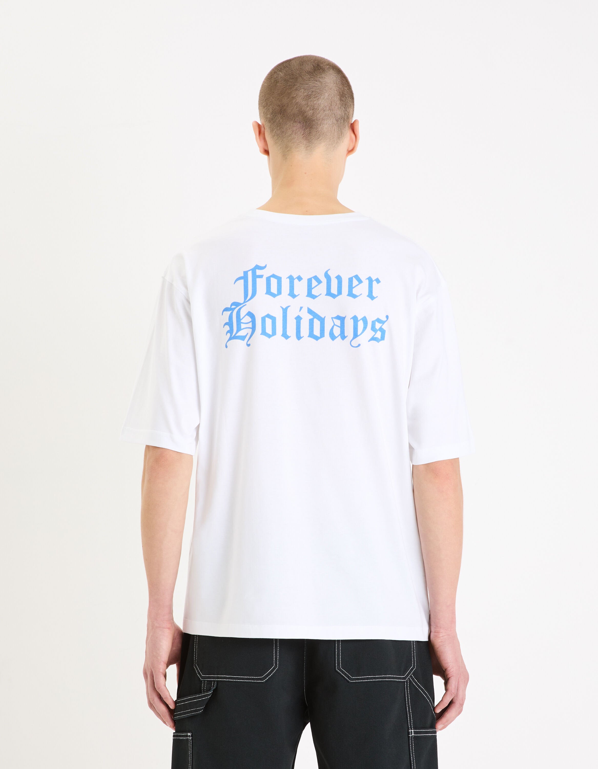 Oversized Round-Neck Cotton T-Shirt - White_GEGOTH_OPTICAL WHITE_02