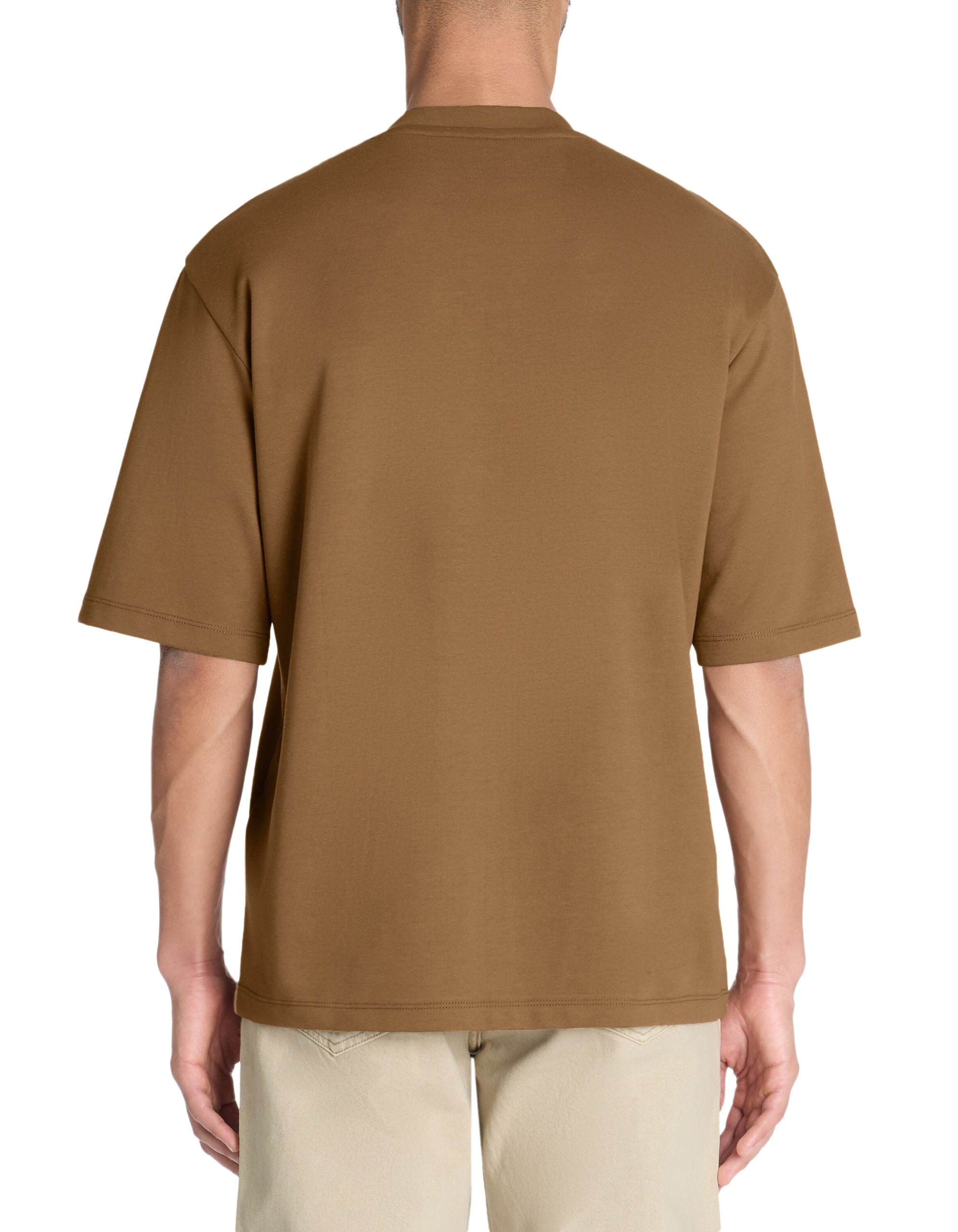 Celio_Coffee Oversized T-Shirt Round Neck_GEHEM_CAFFE LATTE_03