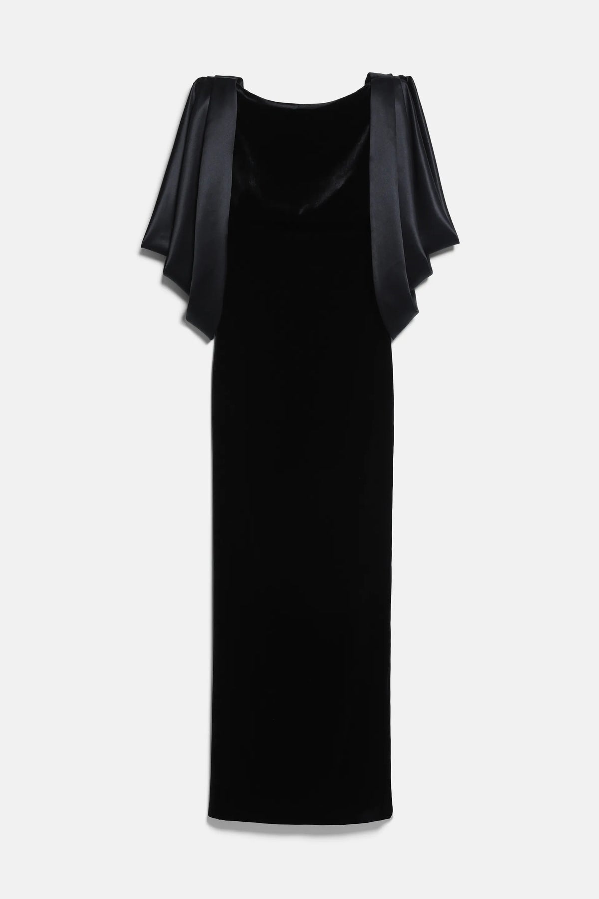Luisa Spagnoli Nero/Nero Women Gemella Open-Back Maxi Dress - Fashion Show SKU: GEMELLA_0101 0101 Image 07