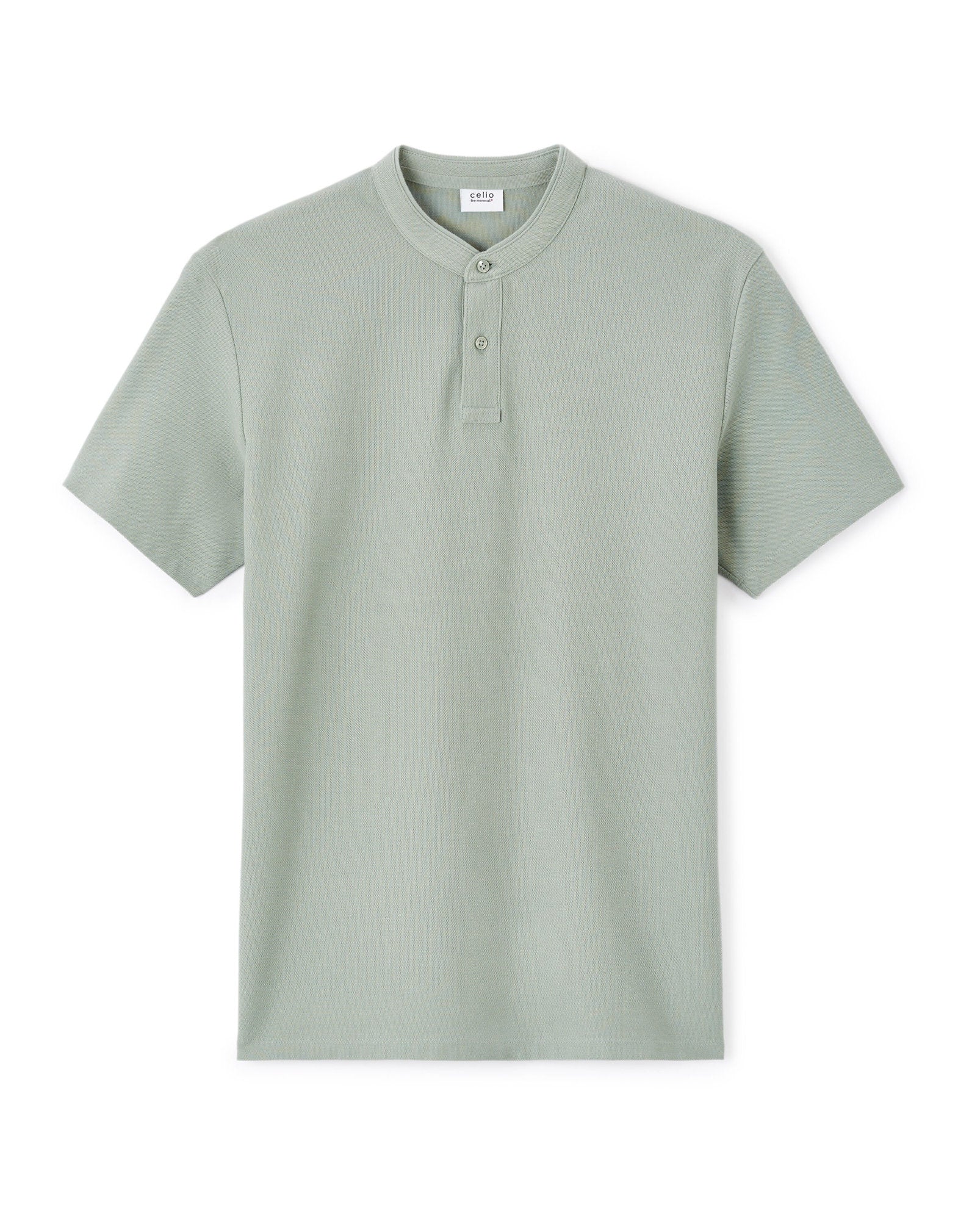 Celio_Grey Regular 100% Cotton PiquŽ Polo Shirt_GESOHEL_GREENISH GREY_04