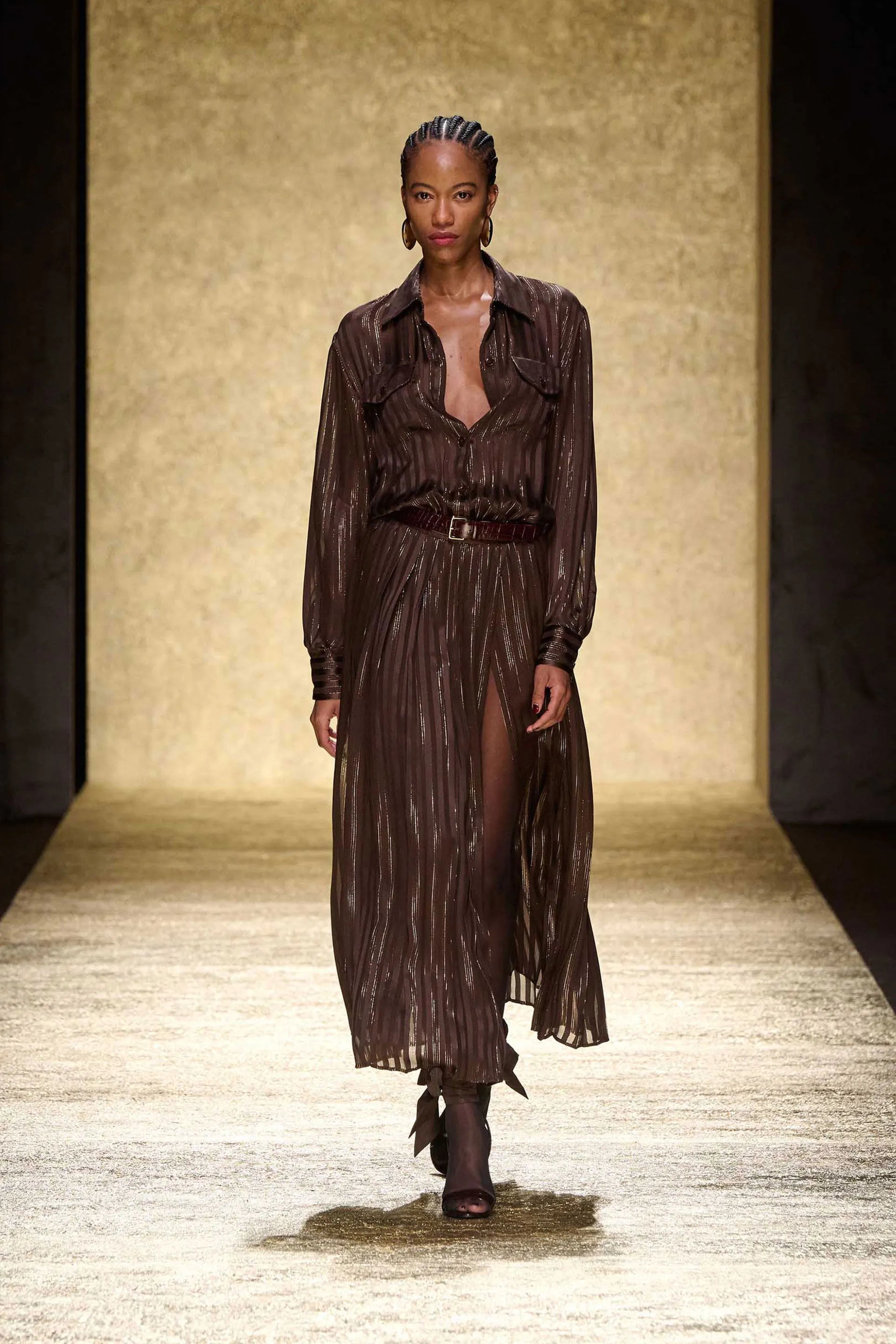 Luisa Spagnoli_Brown_Giana - Silk Gown Ð Fashion Show_GIANA_0946_01