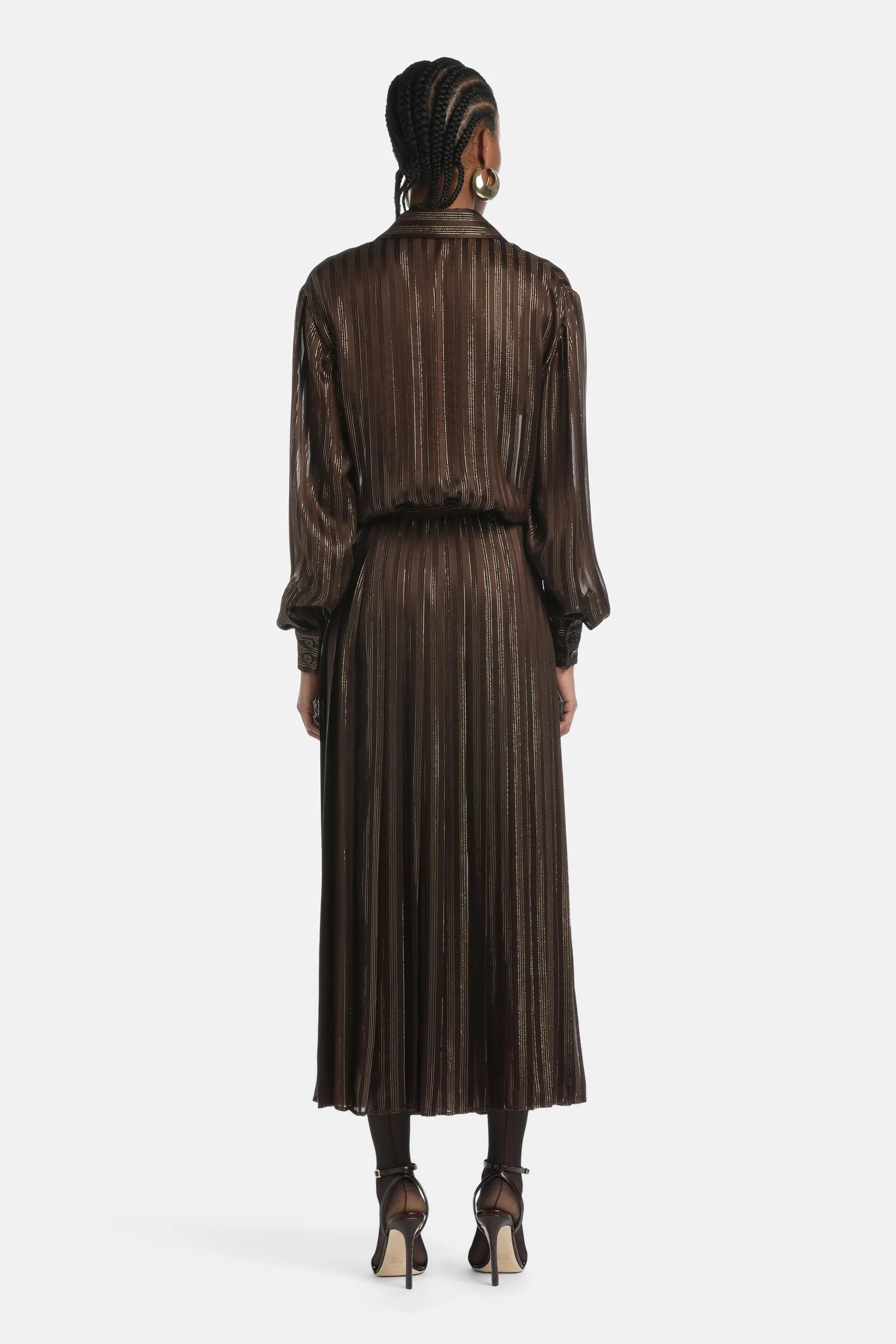 Luisa Spagnoli_Brown_Giana - Silk Gown Ð Fashion Show_GIANA_0946_03