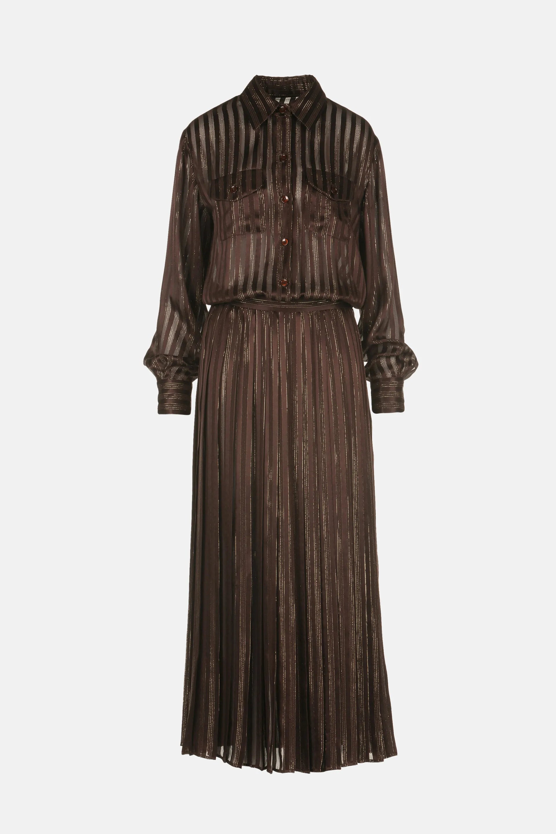 Luisa Spagnoli_Brown_Giana - Silk Gown Ð Fashion Show_GIANA_0946_06