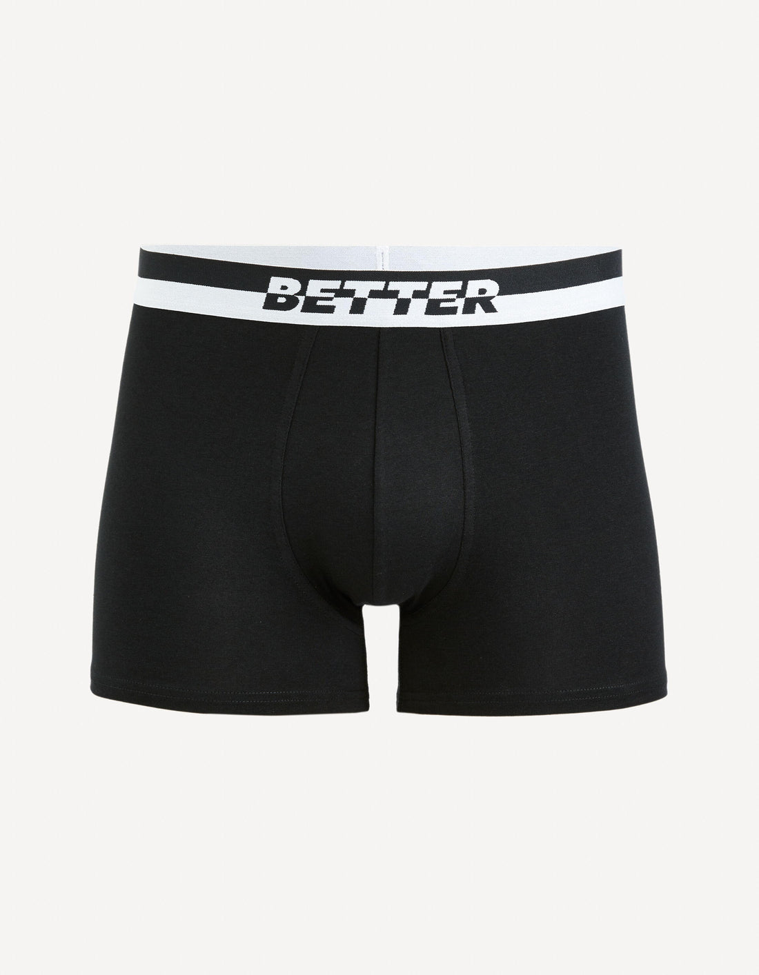 Stretch Cotton Boxer Shorts - Black_GIBOBETTER_BLACK_01