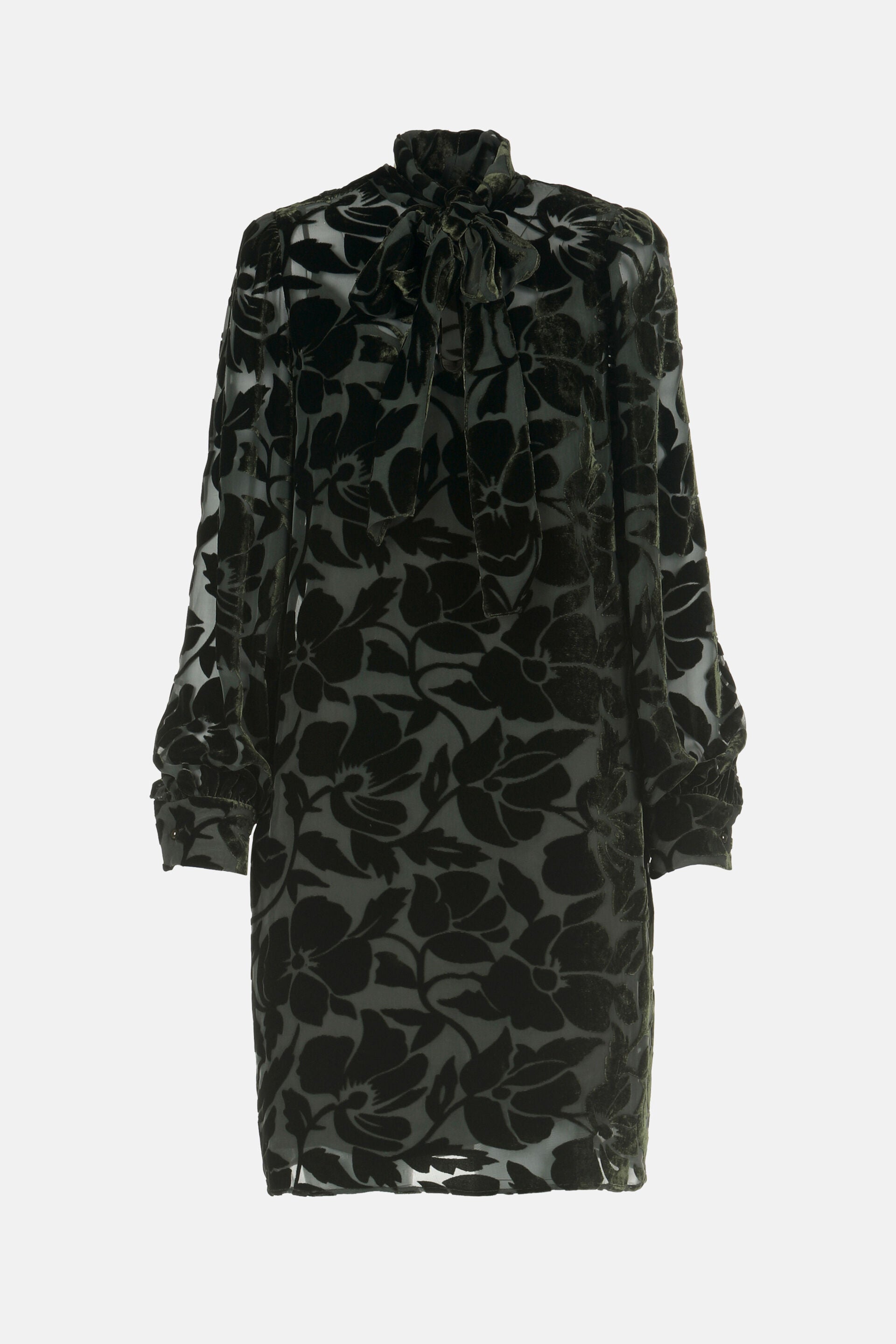 Luisa Spagnoli_Verde Militare_Giga - Elegant Short Dress_GIGA_1749_06