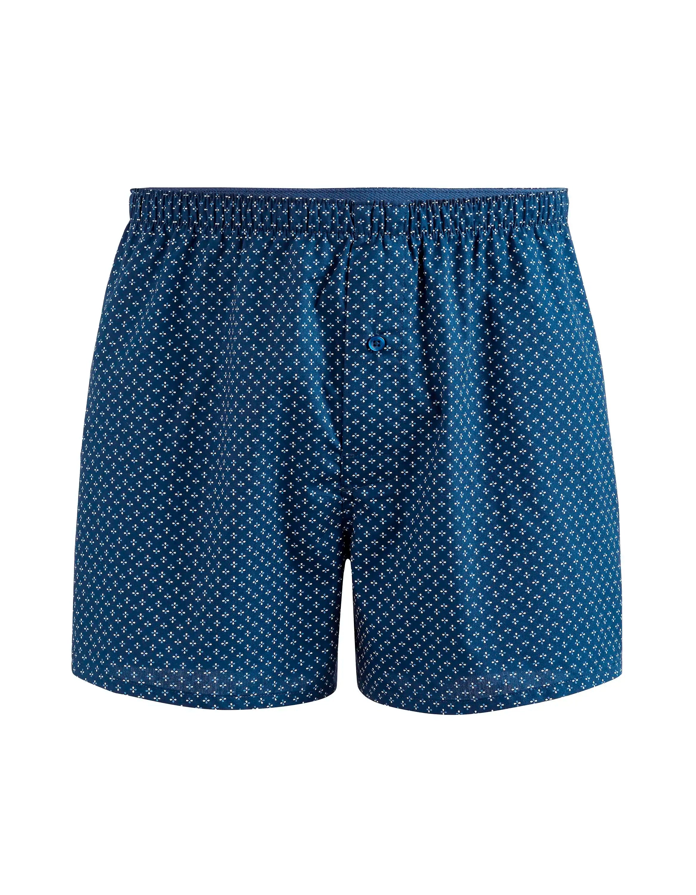 Celio_Navy Blue_Micro-Patterned Cotton Briefs_GIWOMICRO_NAVY BLUE_01