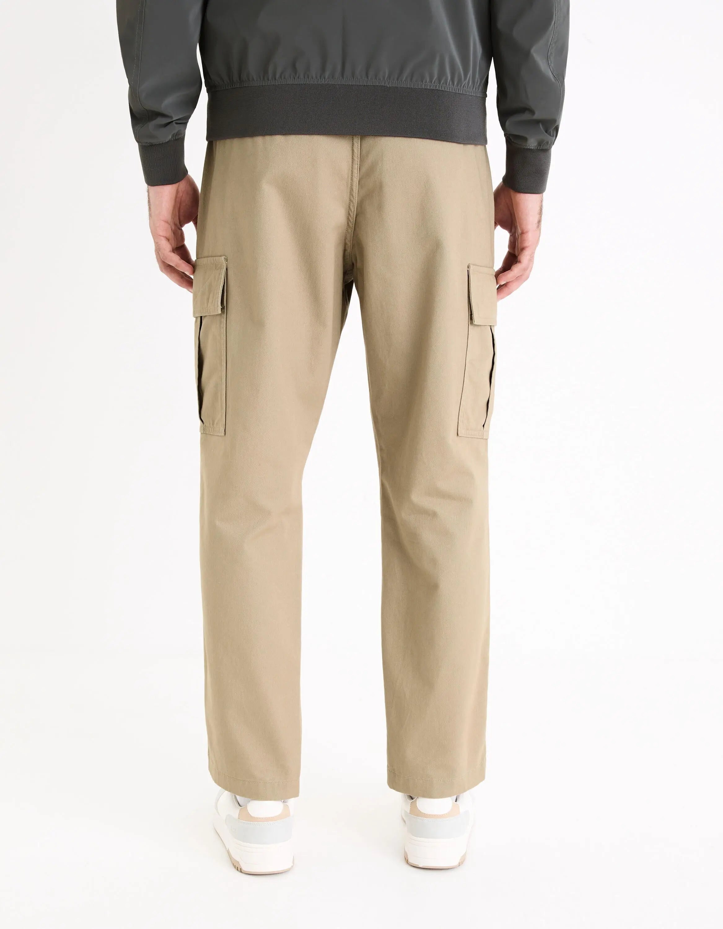 100% Cotton Cargo Pants_GOANDER_BEIGE 05_04