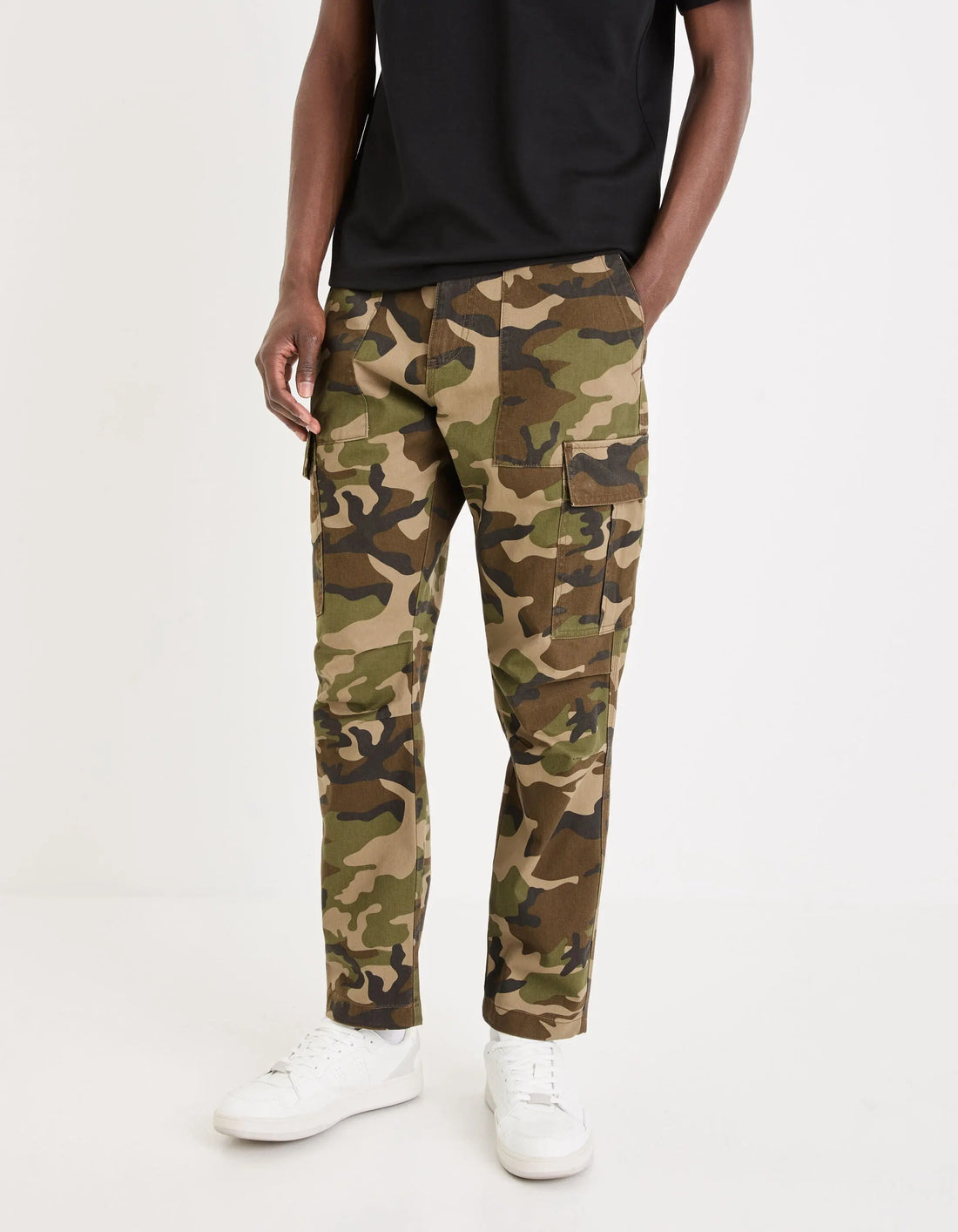 100% Cotton Cargo Pants_GOANDER_CAMOU_03