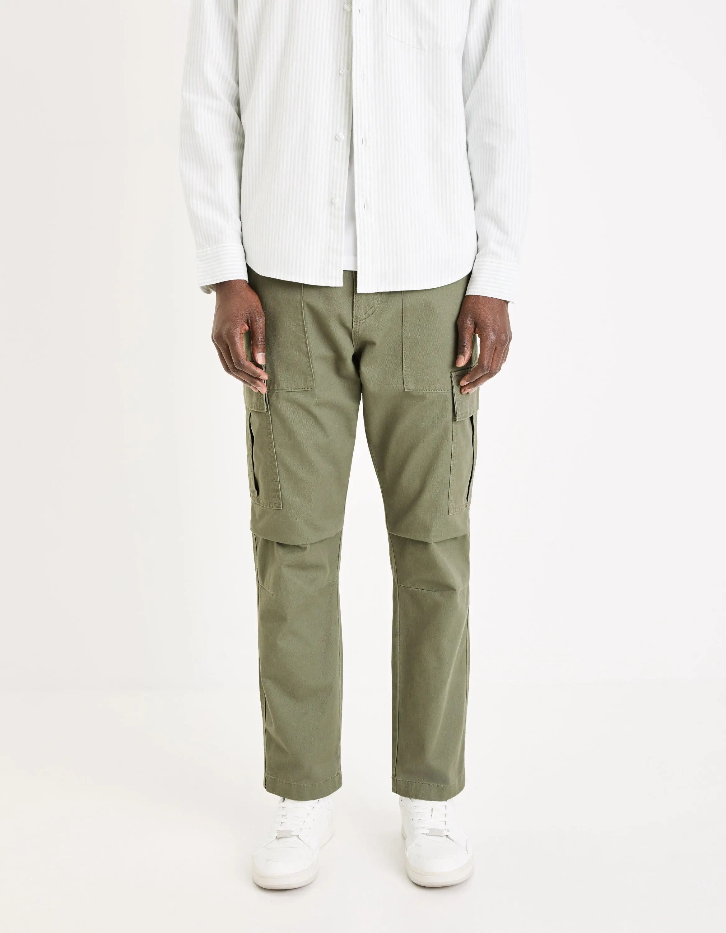 100% Cotton Cargo Pants_GOANDER_KAKI_03