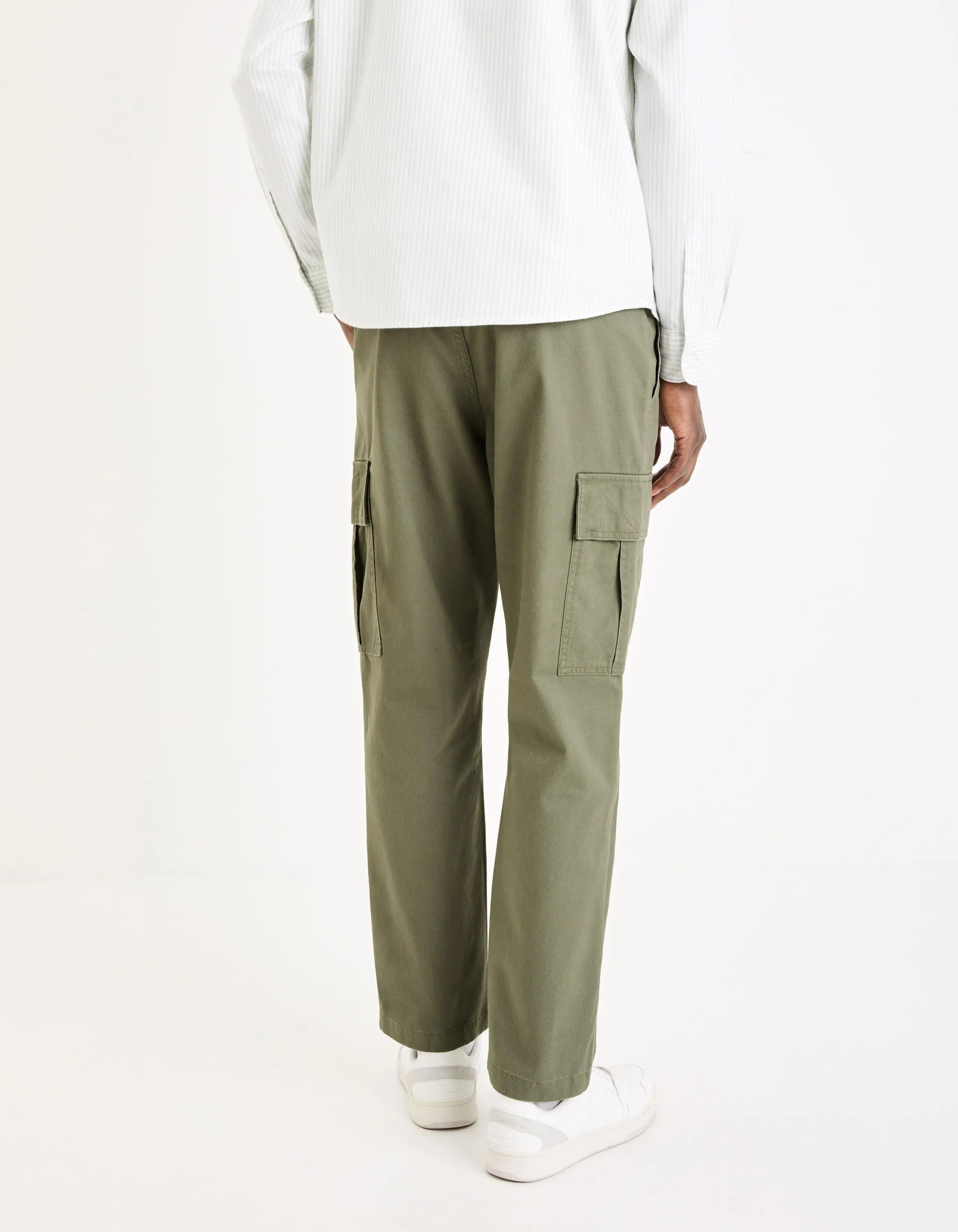 100% Cotton Cargo Pants_GOANDER_KAKI_04