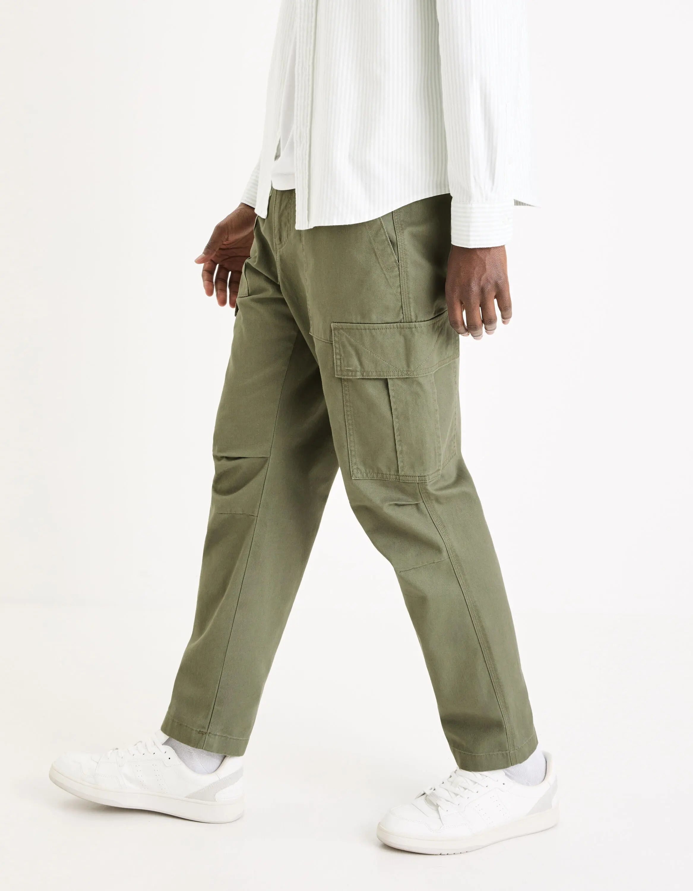 100% Cotton Cargo Pants_GOANDER_KAKI_05