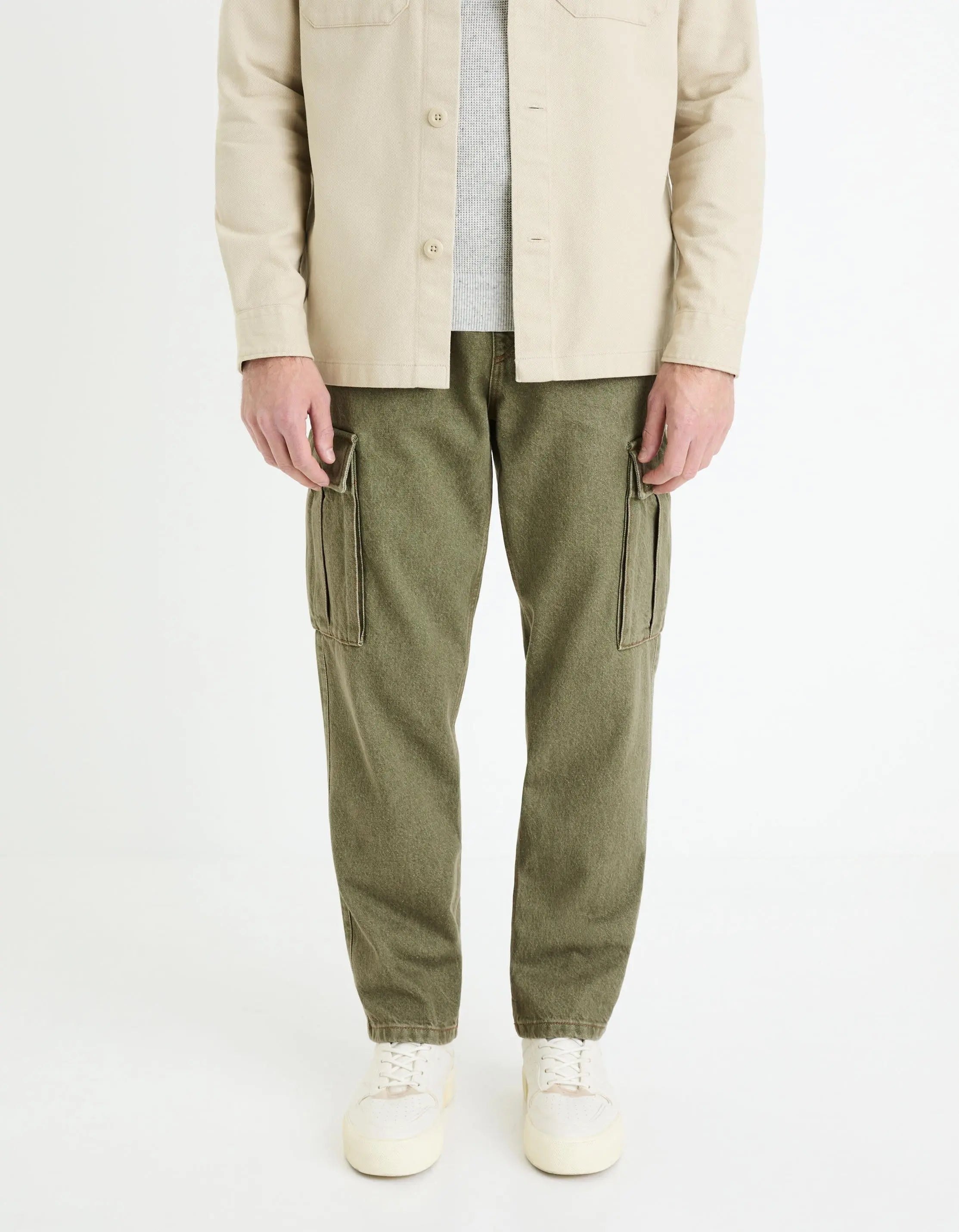 100% Cotton Cargo Jeans_GOCARGO1_KAKI_03