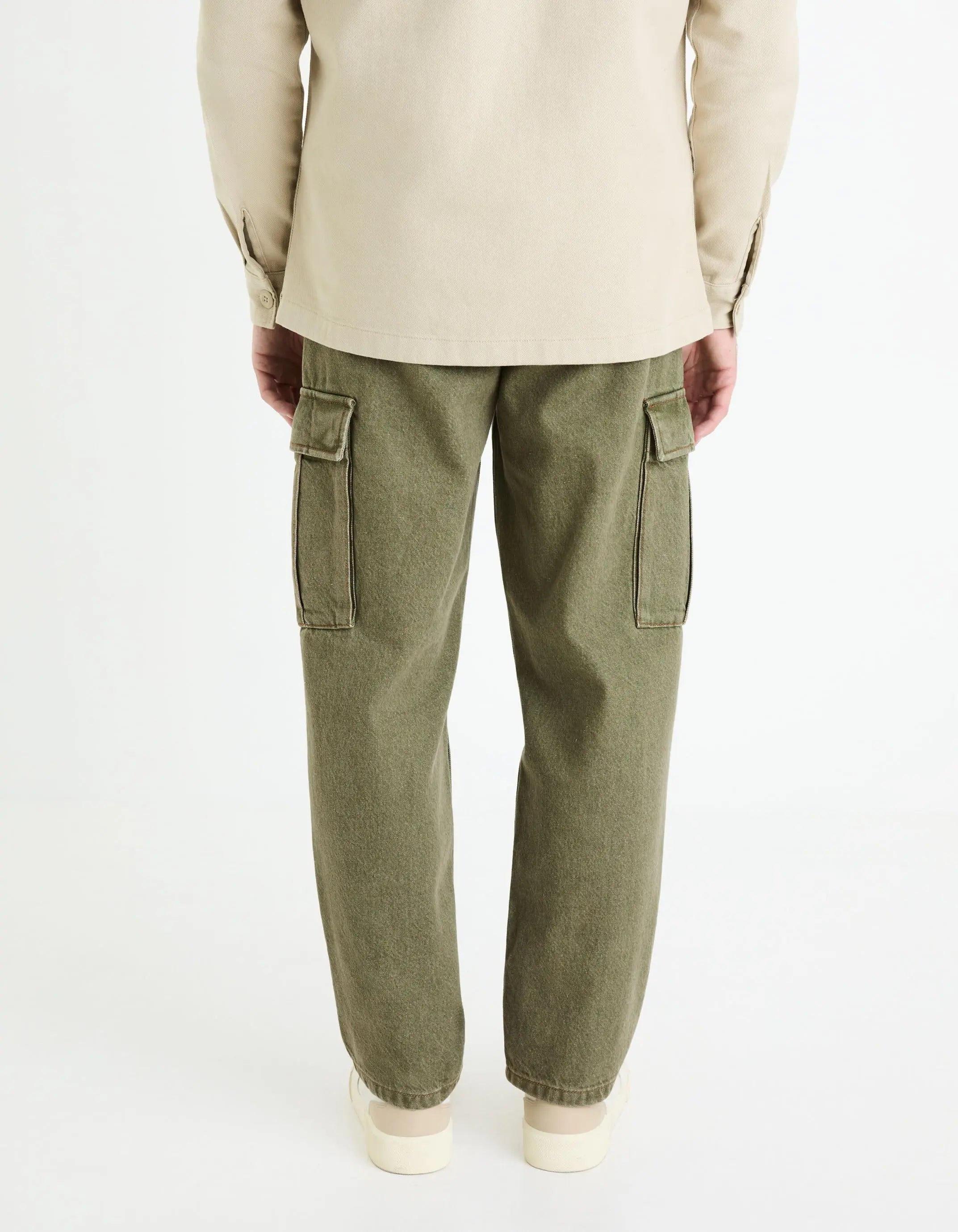 100% Cotton Cargo Jeans_GOCARGO1_KAKI_04