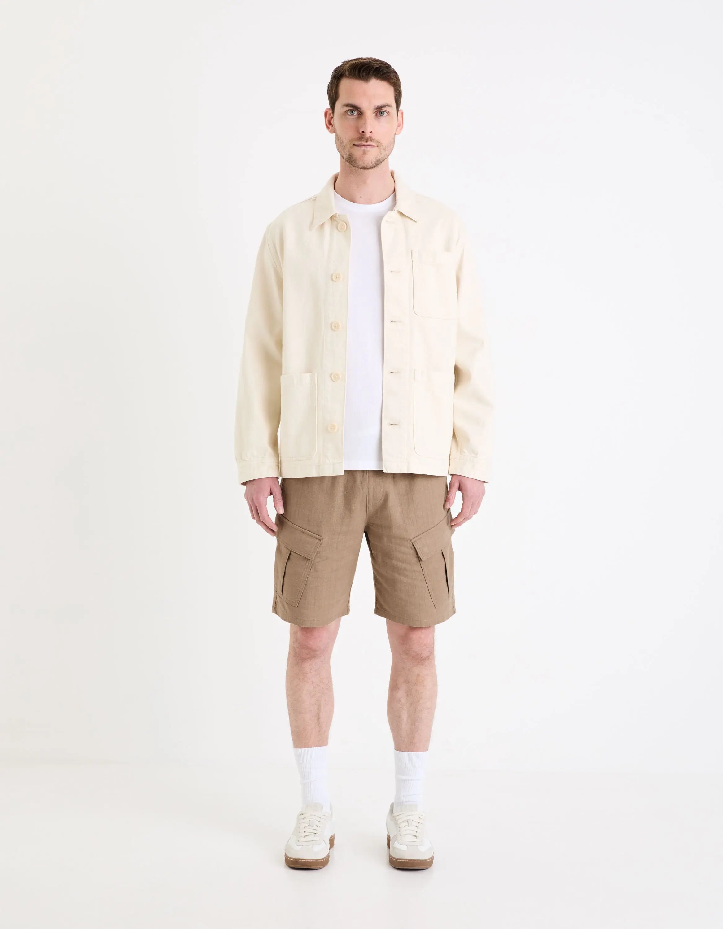 Cotton Cargo Bermuda Shorts_GOCARGOBM_BEIGE 05_02