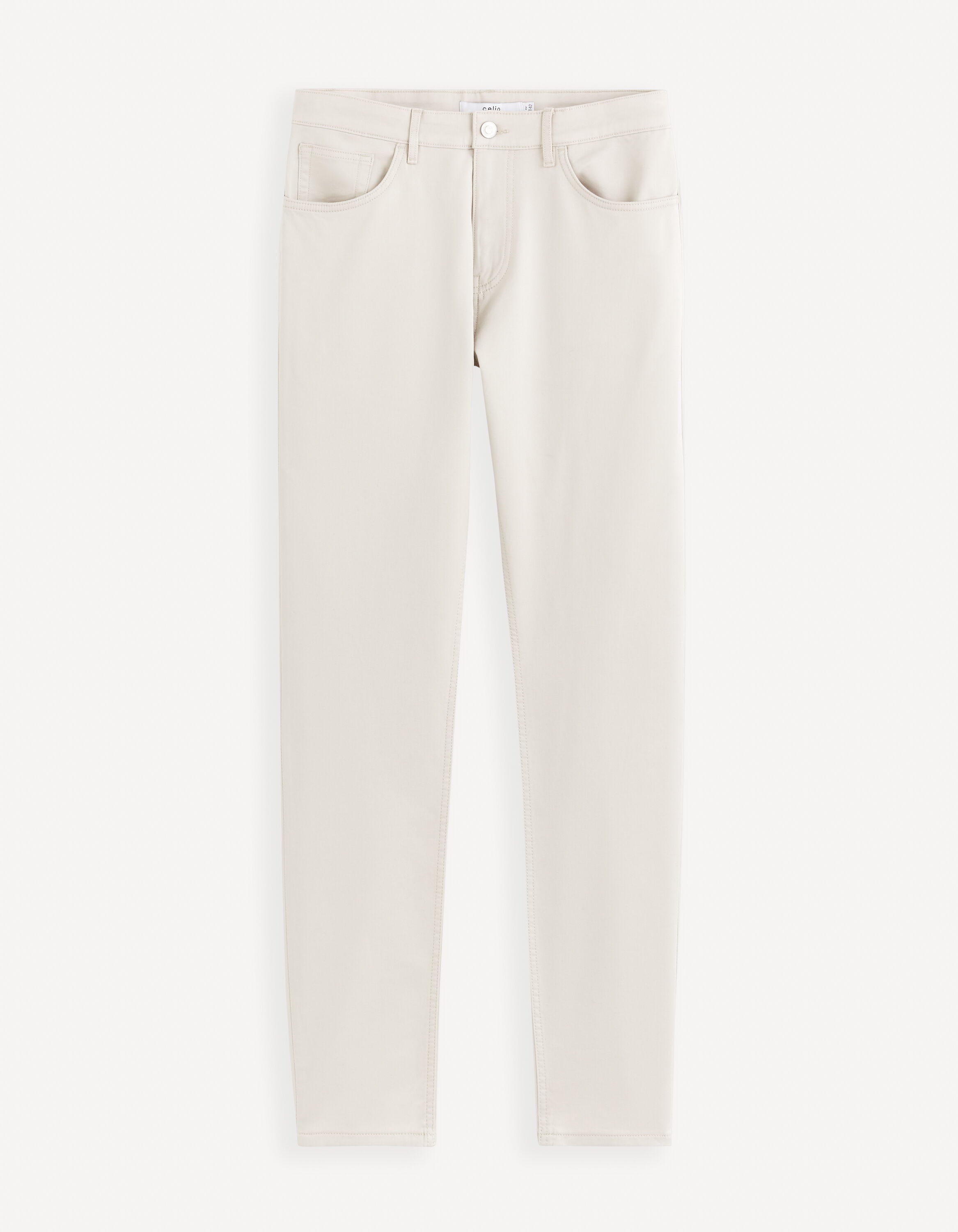 Slim Stretch Pants_GOFIVE_BEIGE CLAIR_01
