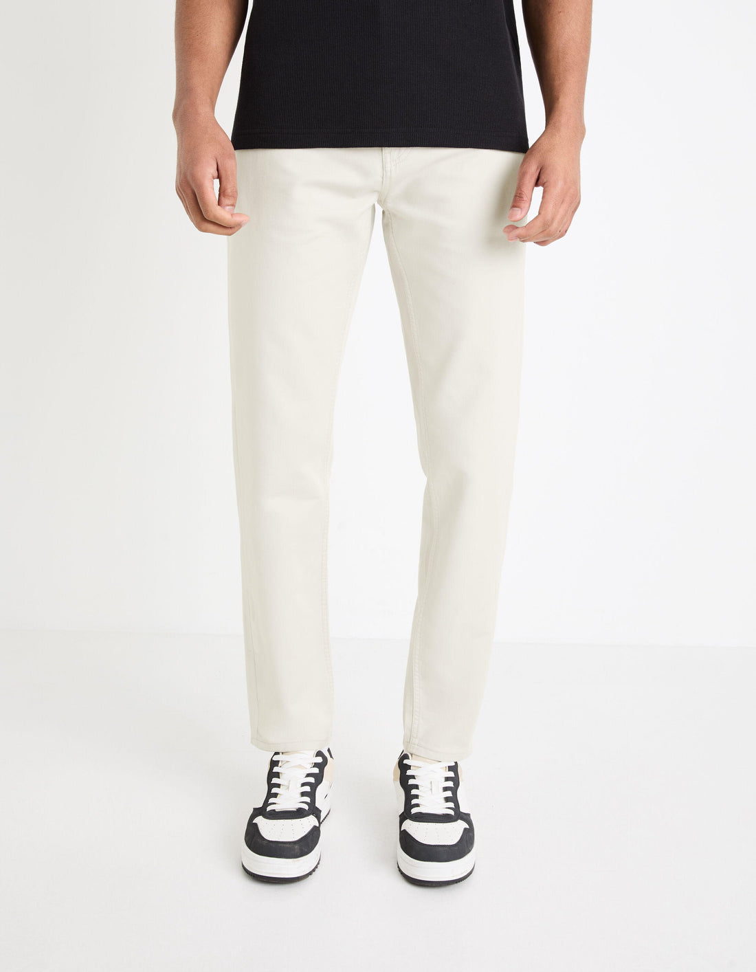 Slim Stretch Pants_GOFIVE_BEIGE CLAIR_03