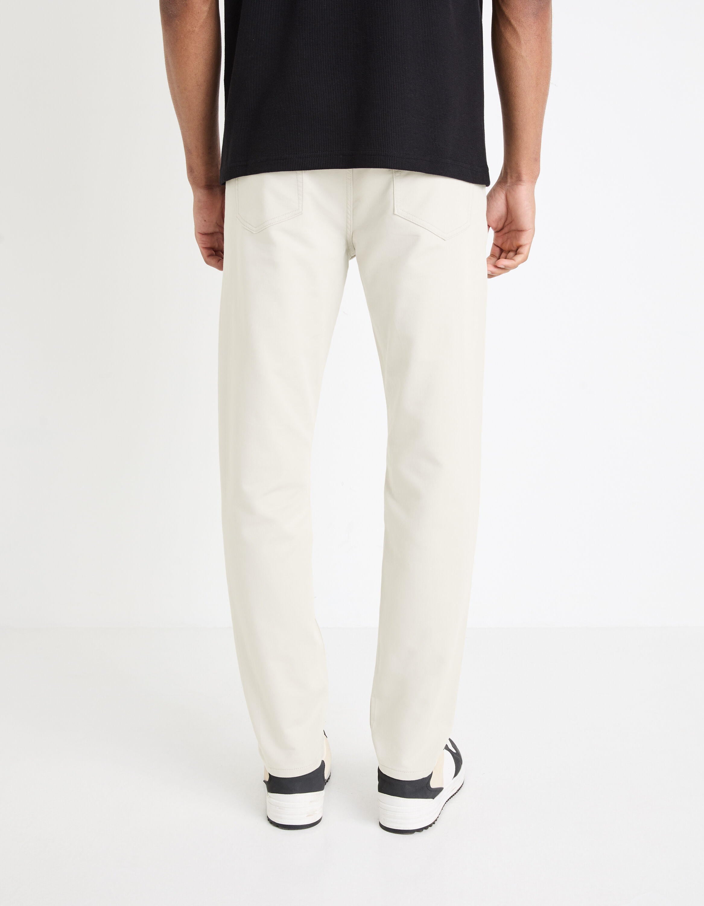 Slim Stretch Pants_GOFIVE_BEIGE CLAIR_04