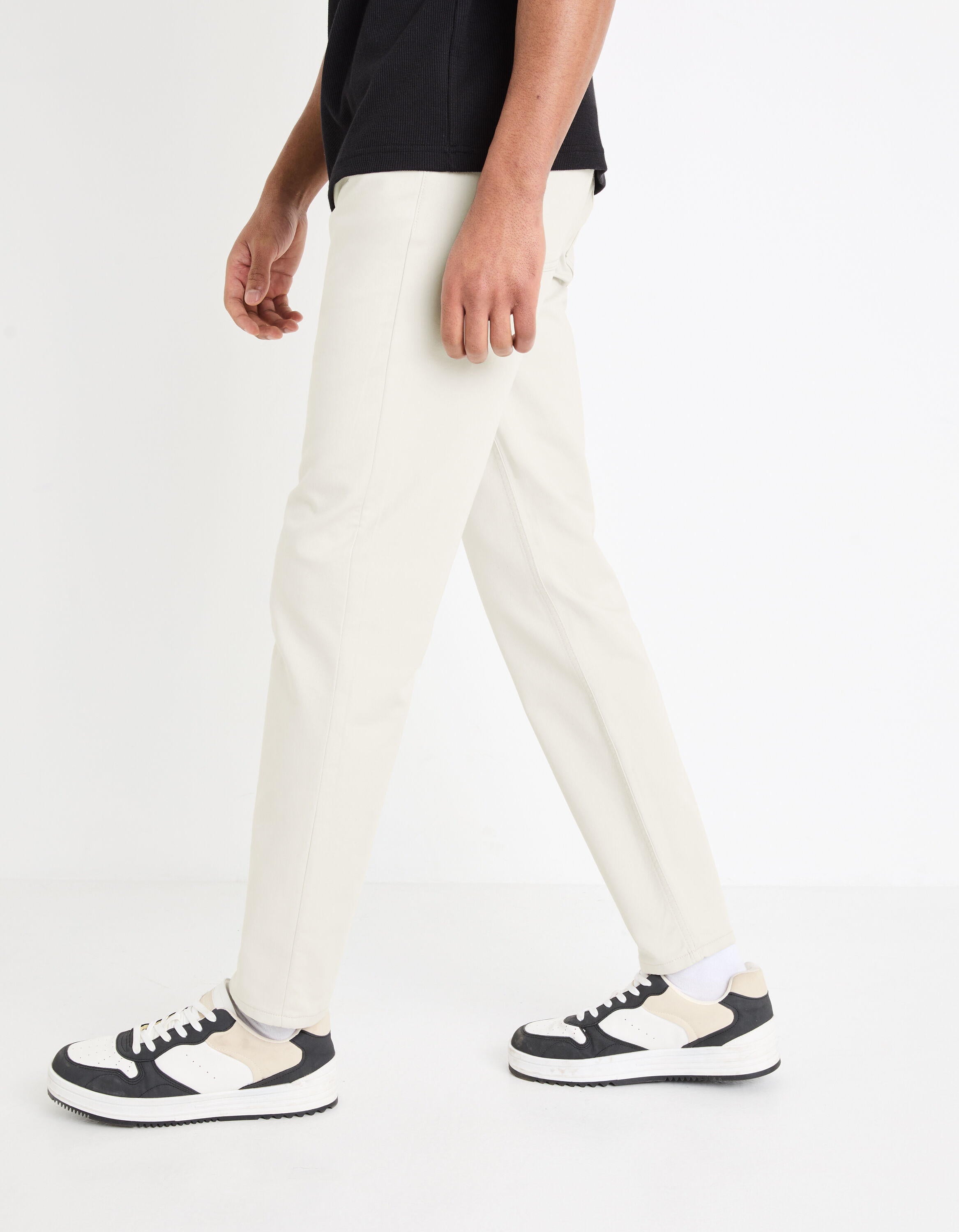 Slim Stretch Pants_GOFIVE_BEIGE CLAIR_05