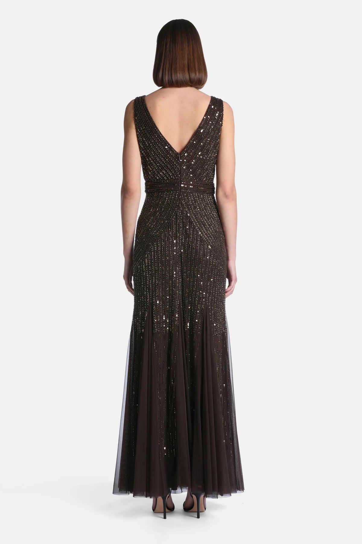 Luisa Spagnoli Gianduia Women Gradis Elegant Maxi Dress with AppliquŽs SKU: GRADIS_0966 Image 02
