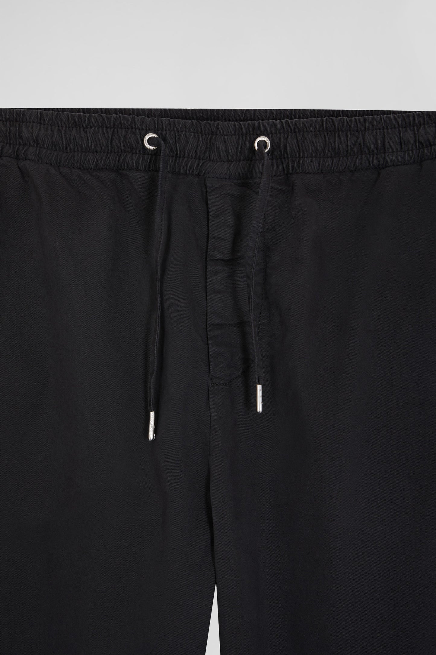 Modern Anthracite Grey Stretch Cotton Elastic Waist Trousers_H24BASPA0017_GRF1_03