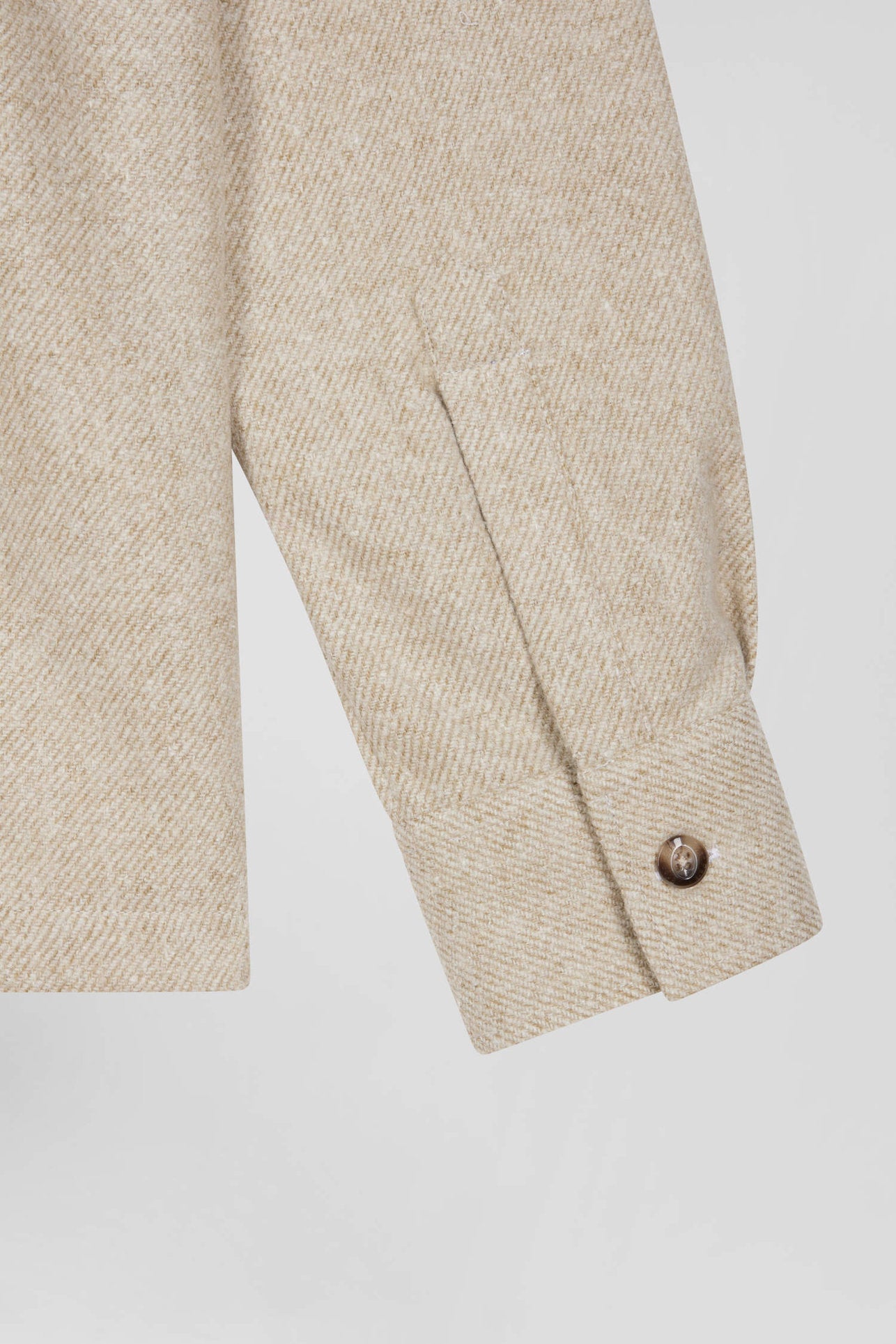 Beige Mixed Cotton Shirt_07