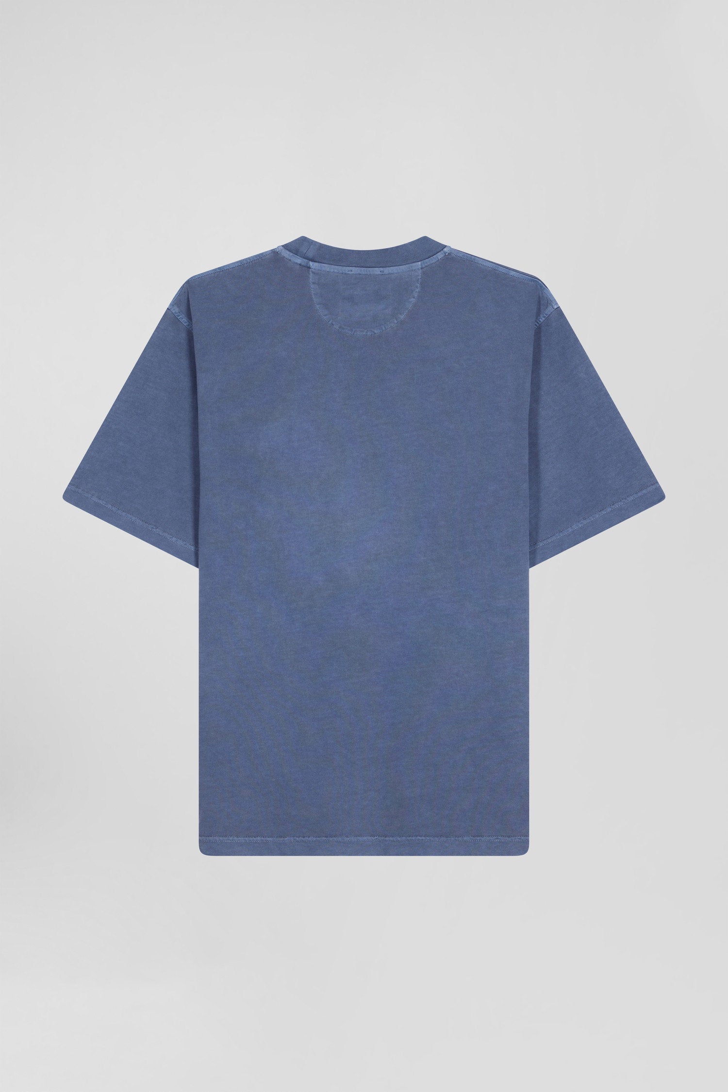 Oversize Grey Unisex Short-Sleeved T-Shirt In Overdyed Cotton_05