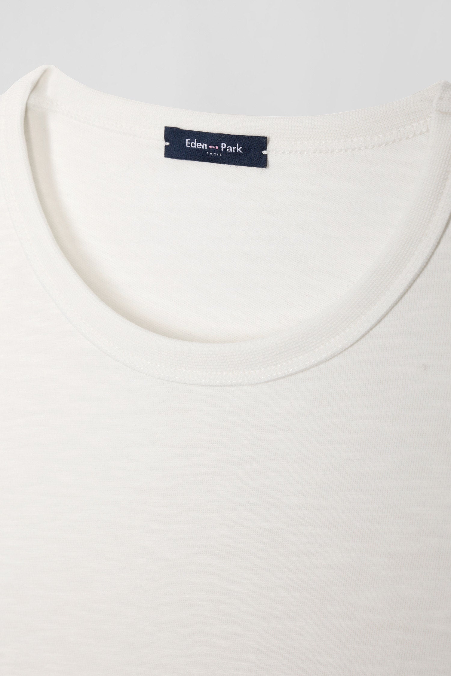 Slim Ecru Long-Sleeved Cotton T-Shirt_07