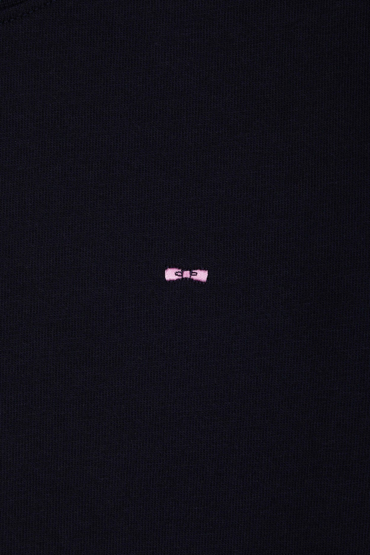 Regular Navy Blue Long-Sleeved Cotton T-Shirt With N¡10 Embroidery_06