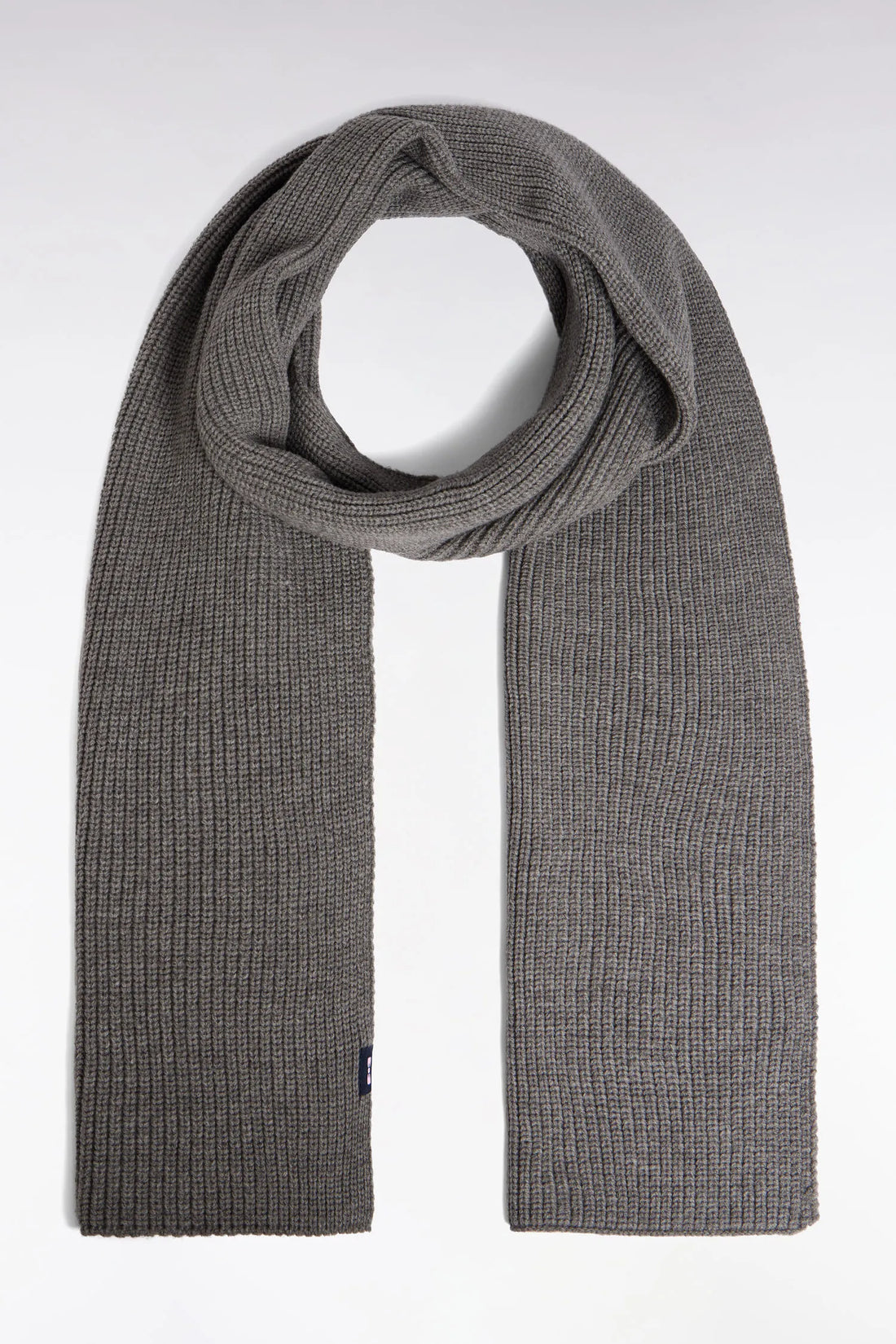 Eden Park_Grey_Dark Grey Cotton-Blend Scarf_H25ACTEC0001_GRM_01
