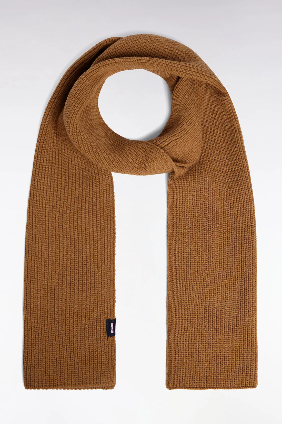 Eden Park_Beige_Camel Cotton-Blend Scarf_H25ACTEC0001_MAM5_01