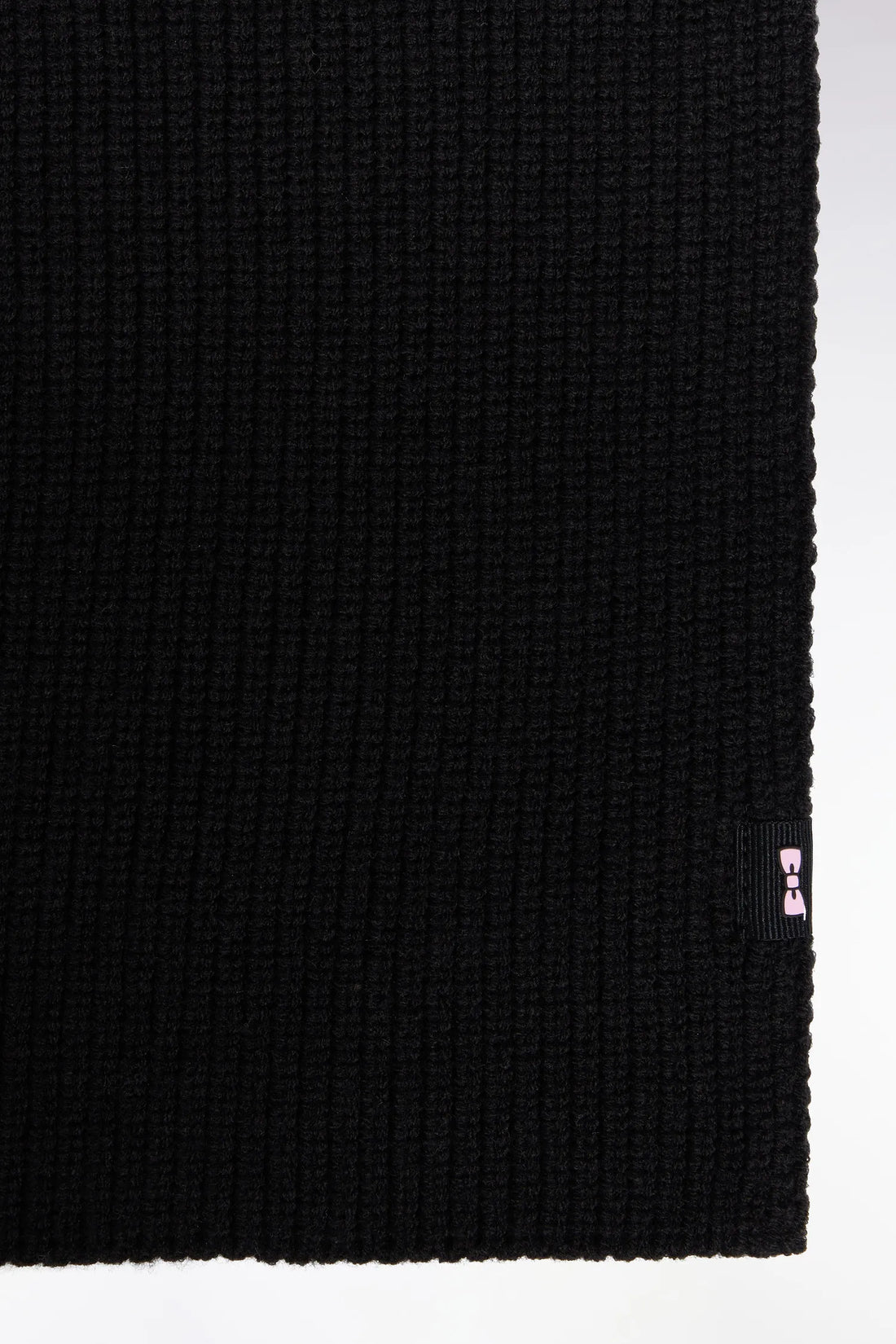Eden Park_Black_Black Cotton-Blend Scarf_H25ACTEC0001_NO_01