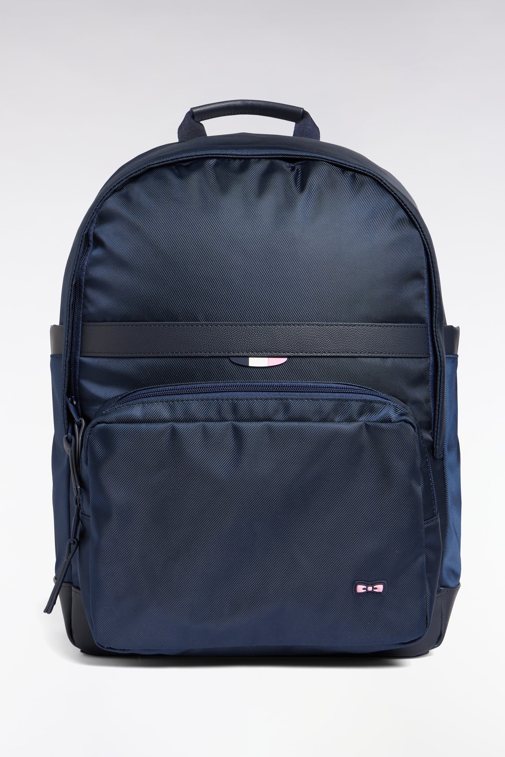 Eden Park_0_Navy Nylon Backpack_H25BAGSD0002_BLF_01