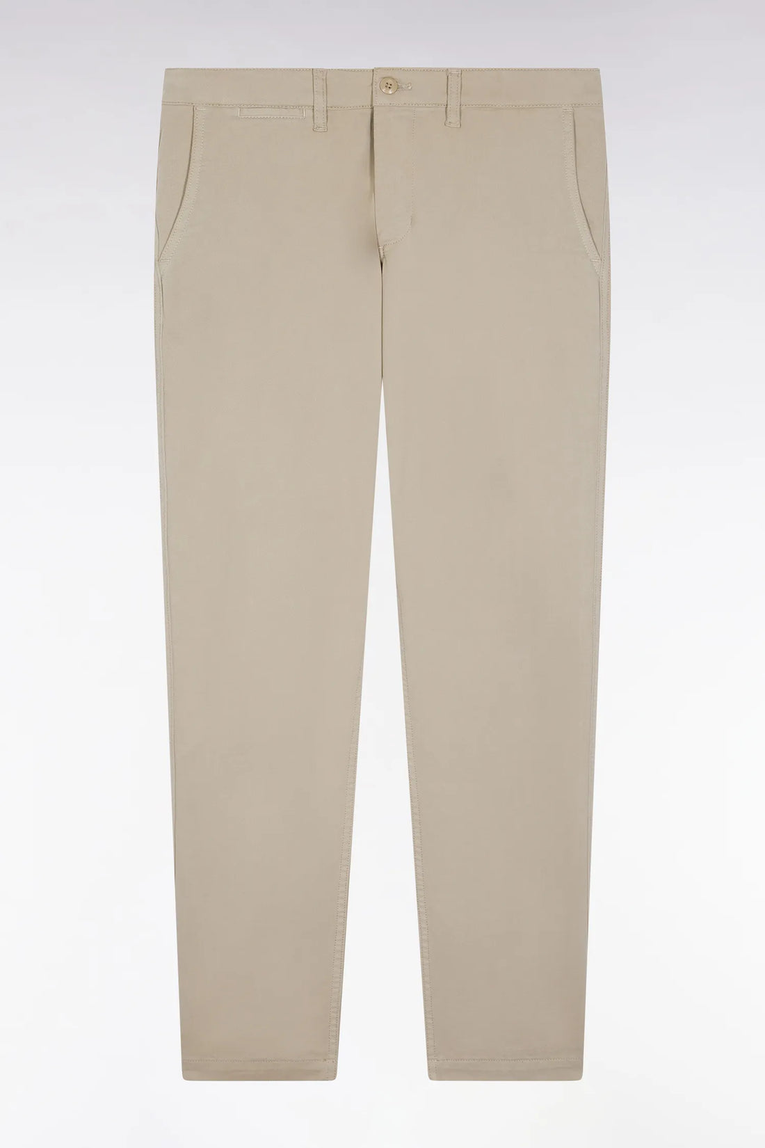 Eden Park_0_Wrinkle-Free Chinos in Beige Stretch Cotton_H25BAS0C0003_BEM27_02