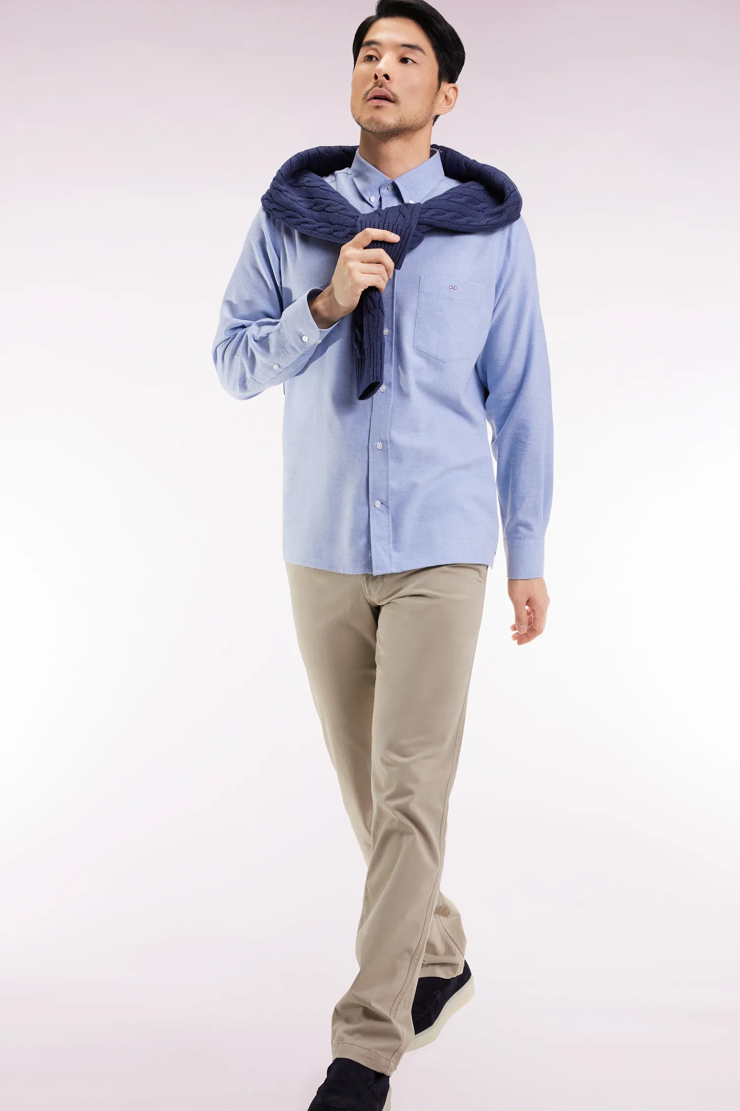 Eden Park_0_Wrinkle-Free Chinos in Beige Stretch Cotton_H25BAS0C0003_BEM27_03