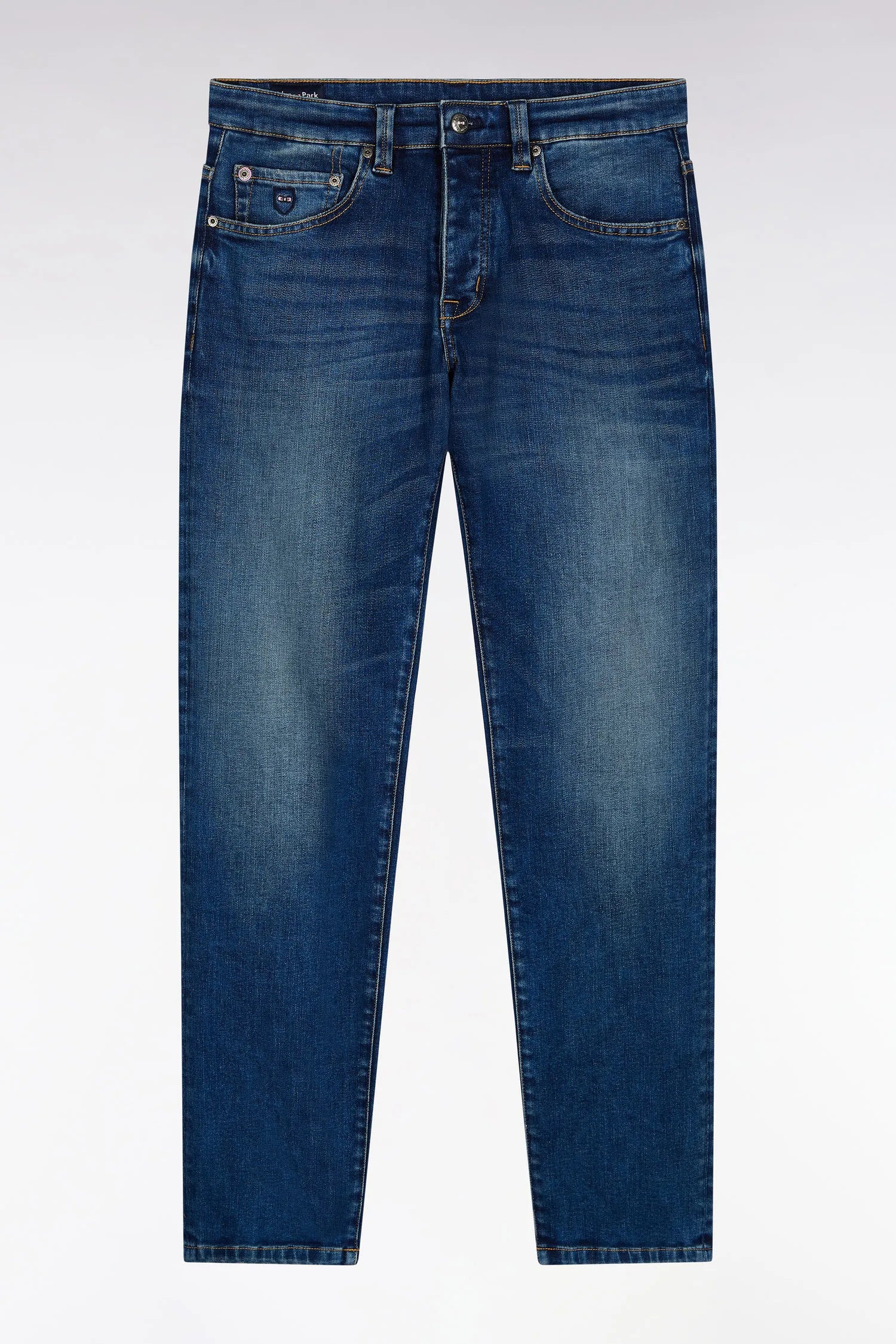 Eden Park_Blue_5-Pocket Jeans in Blue Stretch Denim Regular Fit_H25BAS5P0003_BLF3_02