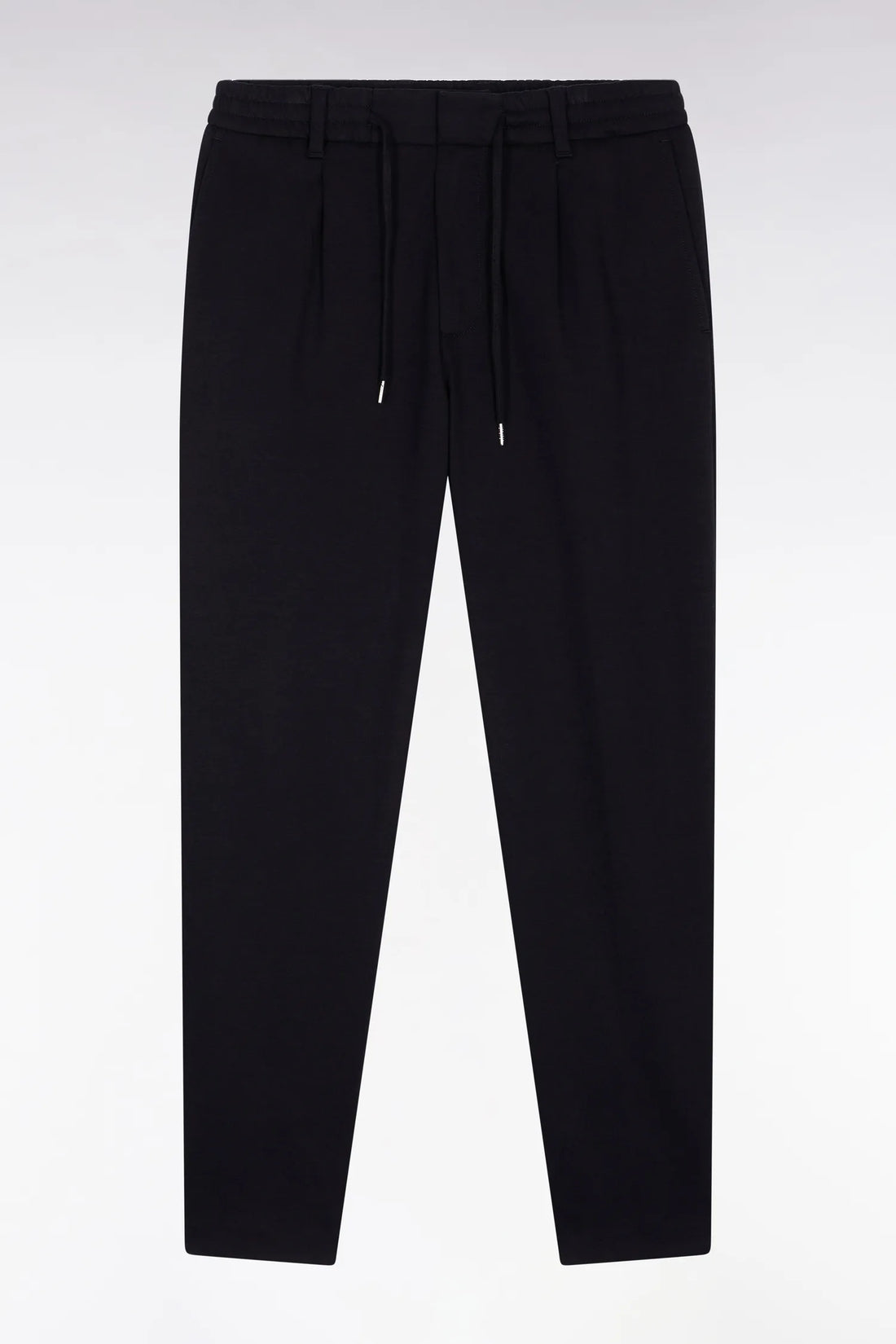Eden Park_0_Double-Faced Jersey Trousers with Black Elastic Waistband with a Modern Fit_H25BASPA0008_NO_02