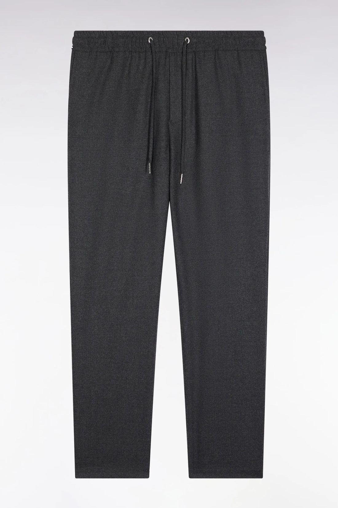 Eden Park_Grey_Heather Grey Elastic Waist Trousers with a Modern Fit_H25BASPA0018_GRF_02