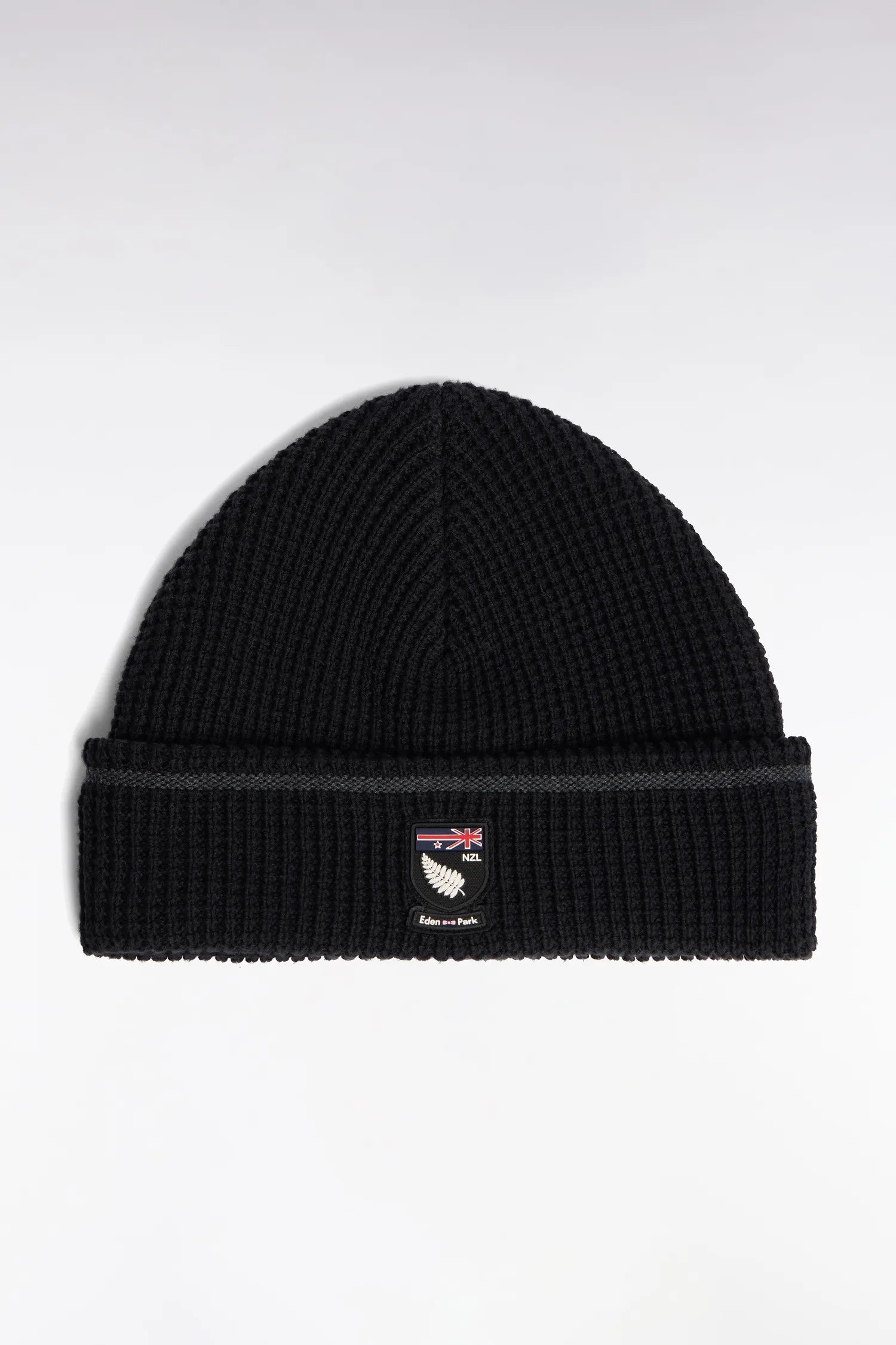 Eden Park_0_New Zealand Black Cotton Beanie_H25CHABN0010_NO_01