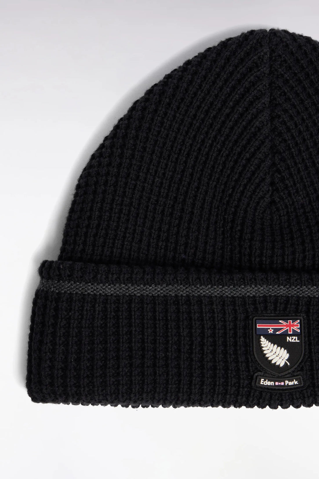 Eden Park_0_New Zealand Black Cotton Beanie_H25CHABN0010_NO_02