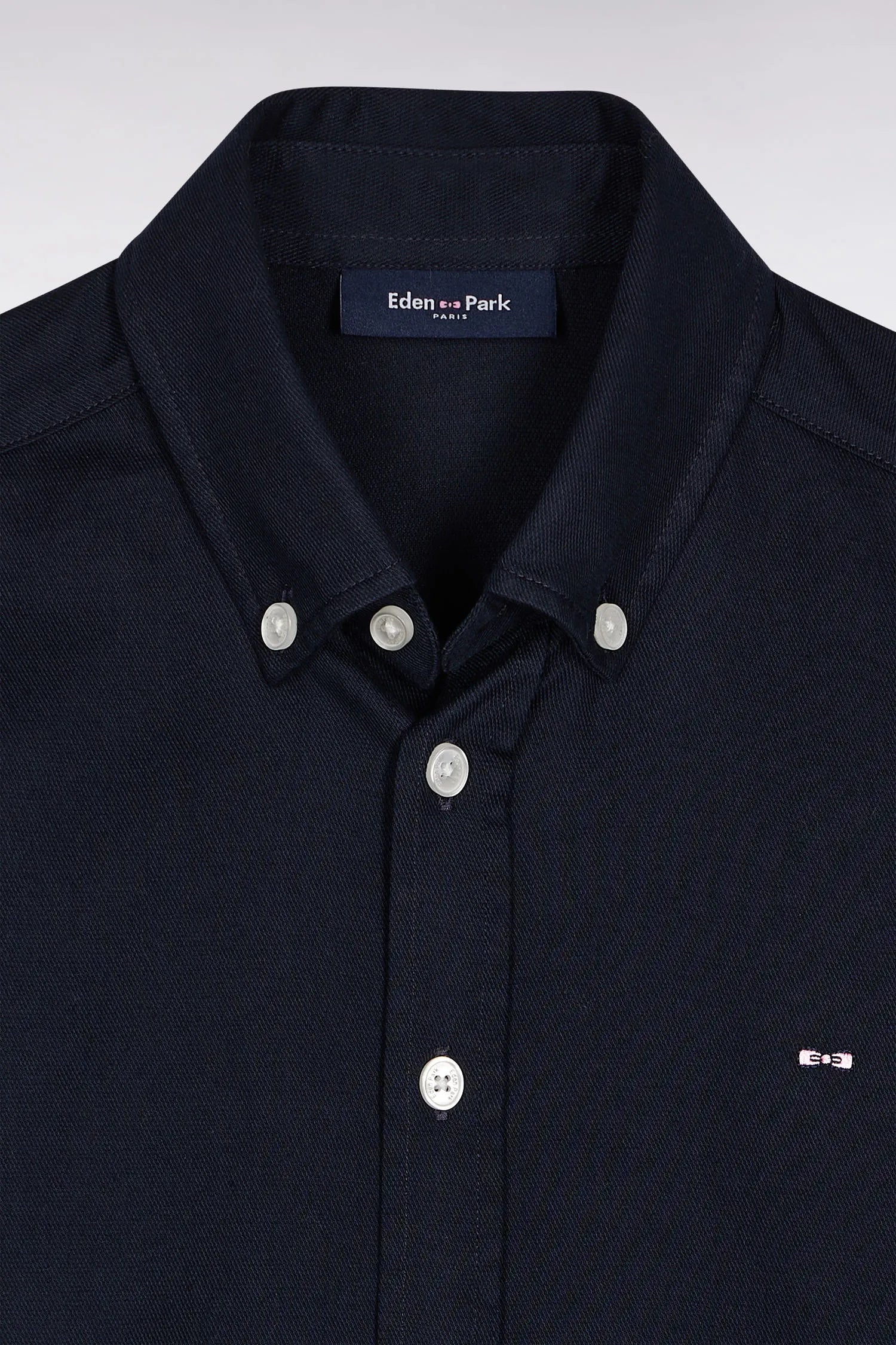 Eden Park_Blue_Navy Cotton PiquŽ Shirt_H25CHECL0111_BLF_02
