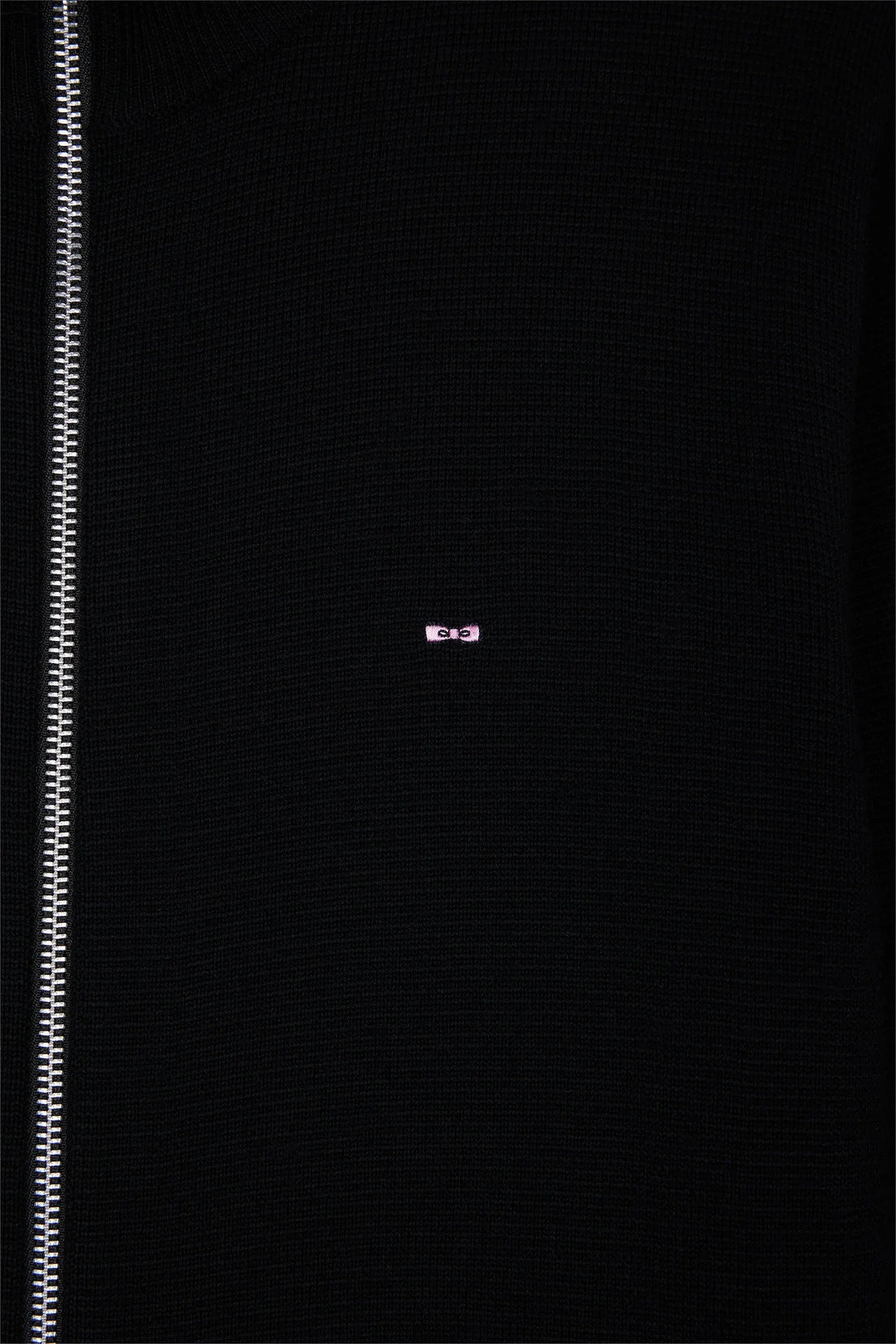 Eden Park_Black_Straight Cut Black Merino Wool Cardigan_H25MAICA0007_NO_02