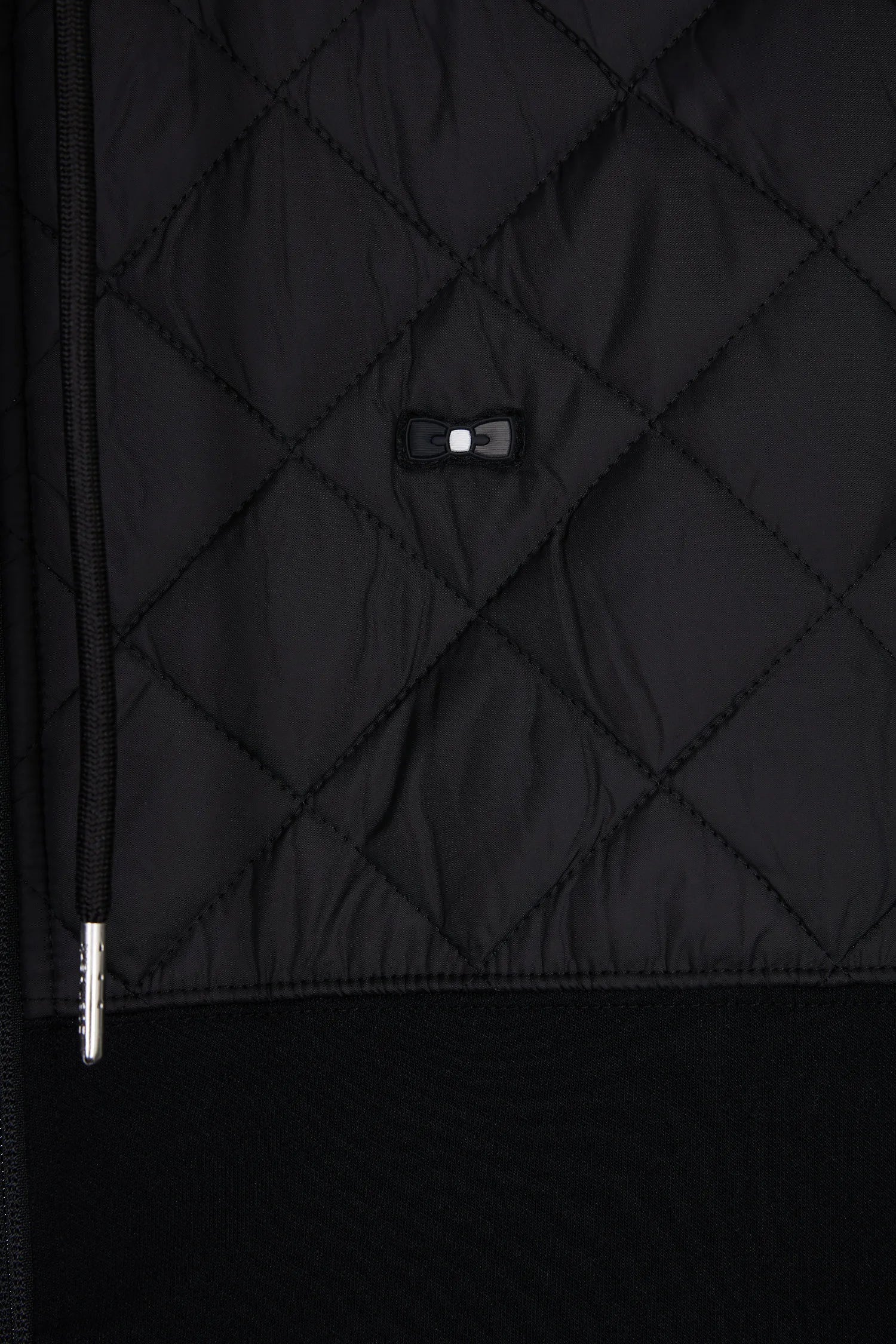 Eden Park_Multi-Color_Black and Grey Quilted Bi-Material Interlock Zip-Up Sweatshirt_H25MAISW0026_NO_06