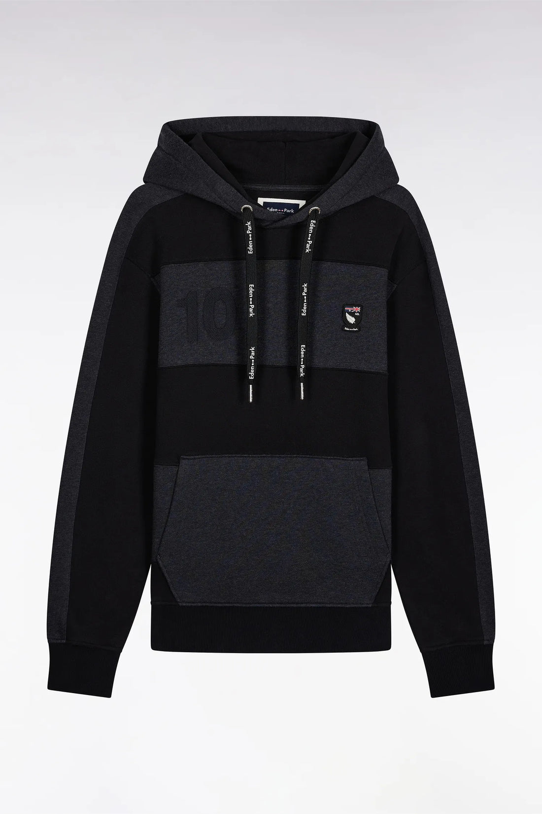 Eden Park_0_Relaxed Fit Beige and Light Grey Cotton-Blend Hoodie_H25MAISW0053_GRF11_02