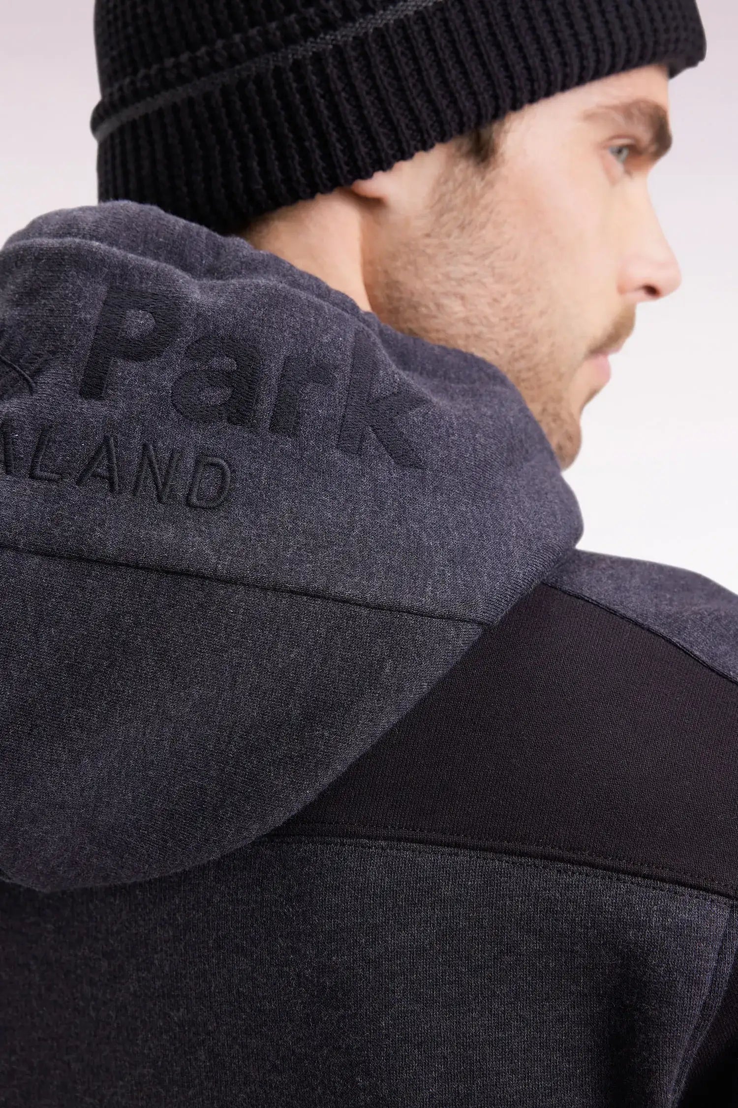 Eden Park_0_Relaxed Fit Beige and Light Grey Cotton-Blend Hoodie_H25MAISW0053_GRF11_04