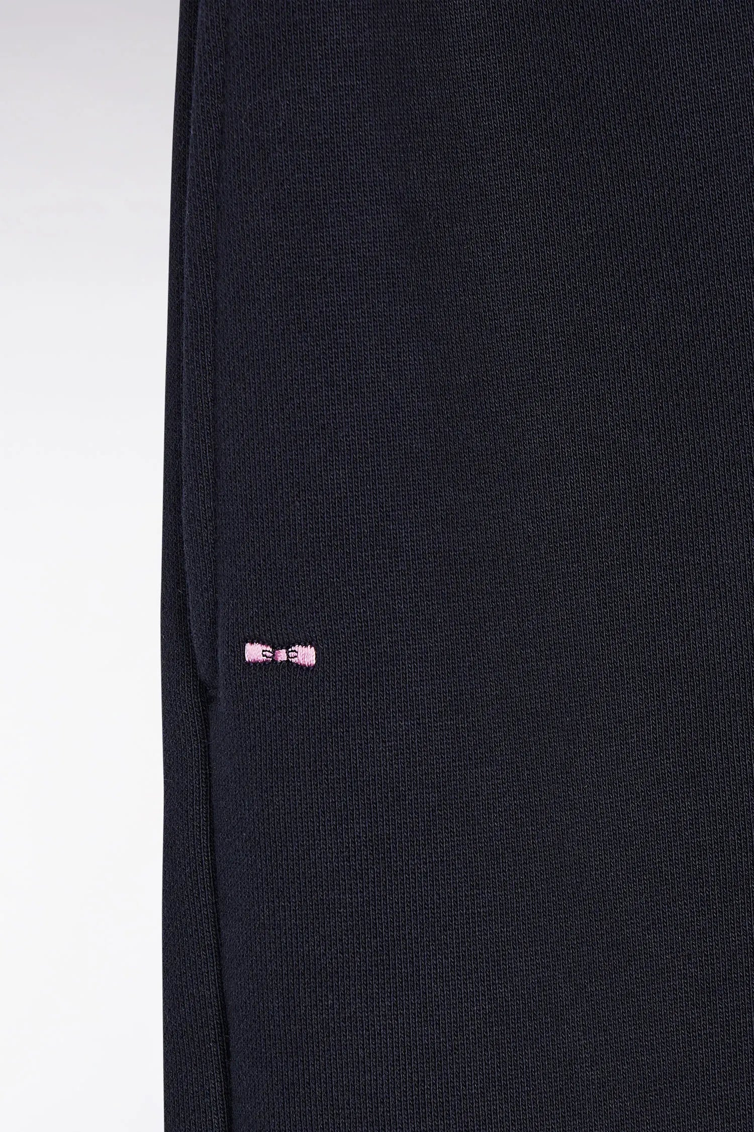 Eden Park_0_Sky Cotton T-Shirt with Navy Embroidered Short Sleeves - Photo Jogging Vs Title T Shirt_H25MAITC0021_BLM12_01