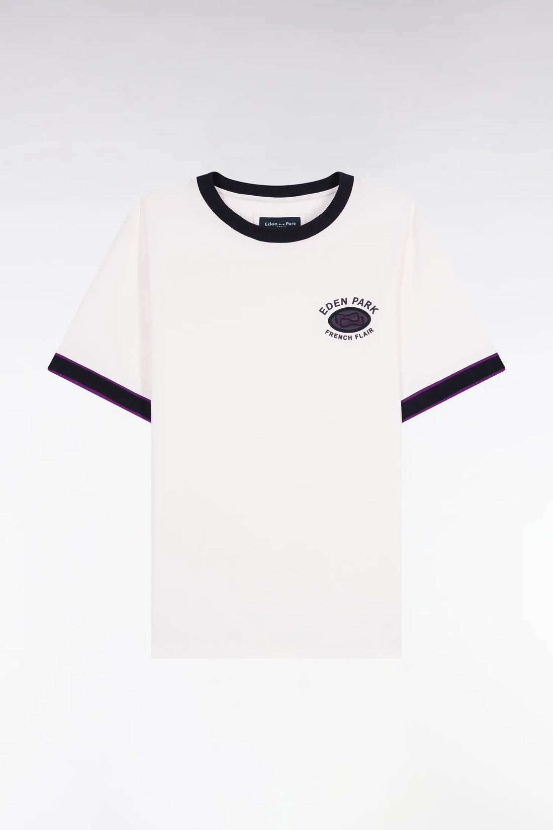 Eden Park_0_Eden Park French Flair White Cotton Short Sleeve T-Shirt_H25MAITC0041_ECC_02
