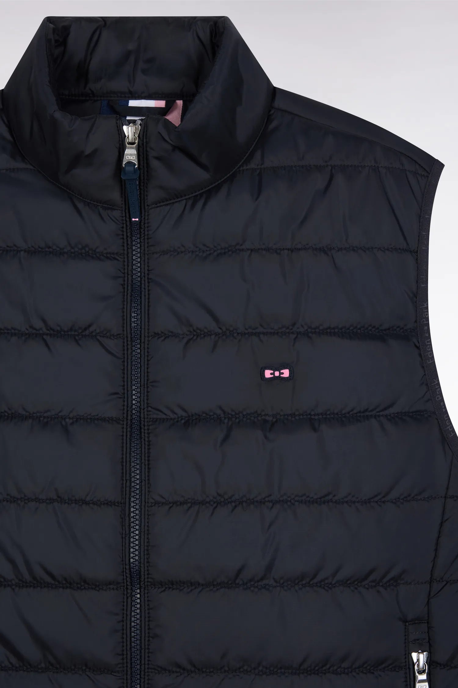 Eden Park_0_Sleeveless Down Jacket in Navy Quilted Nylon_H25PAMDS0001_BLF_06